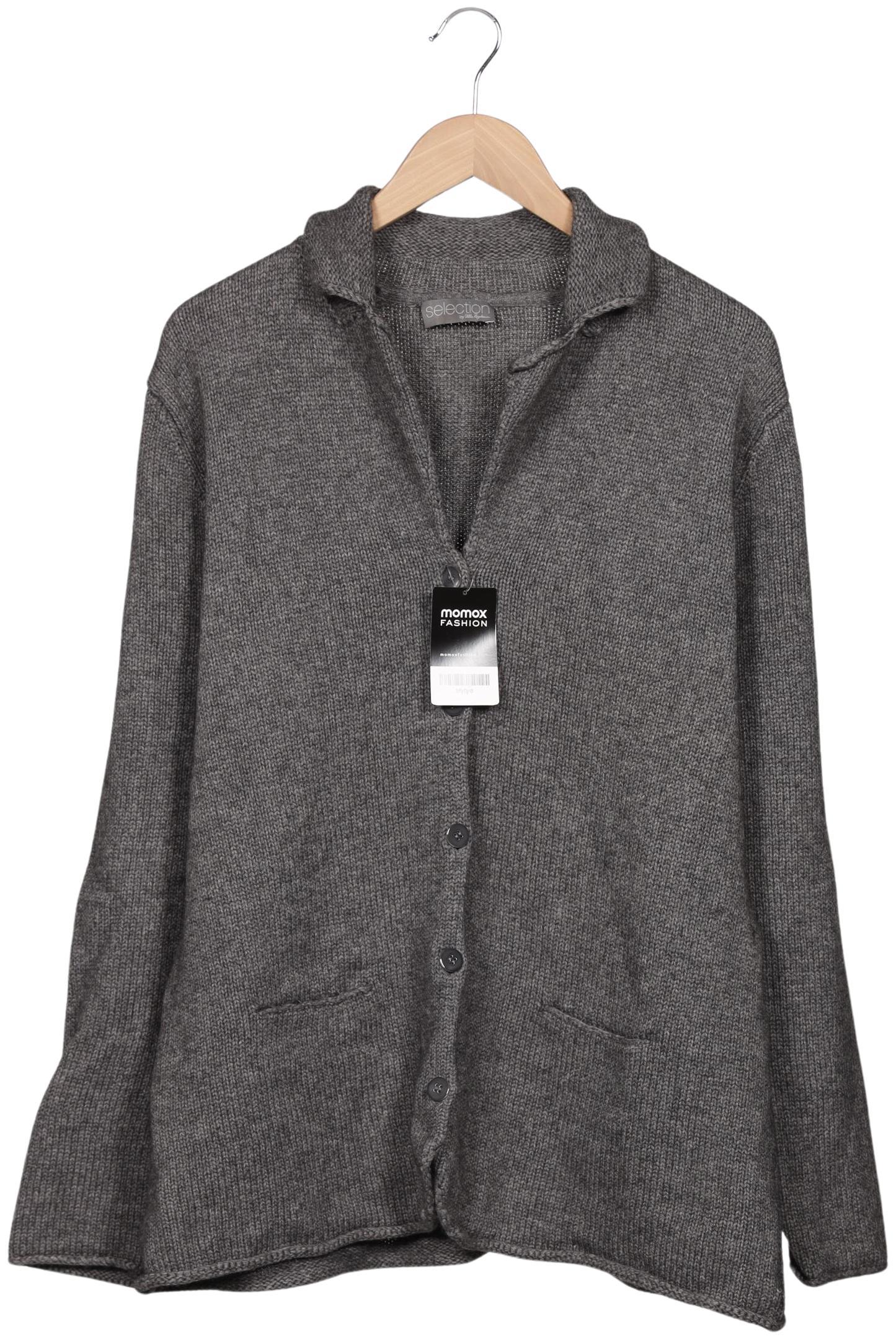

Selection by Ulla Popken Damen Strickjacke, grau, Gr. 46