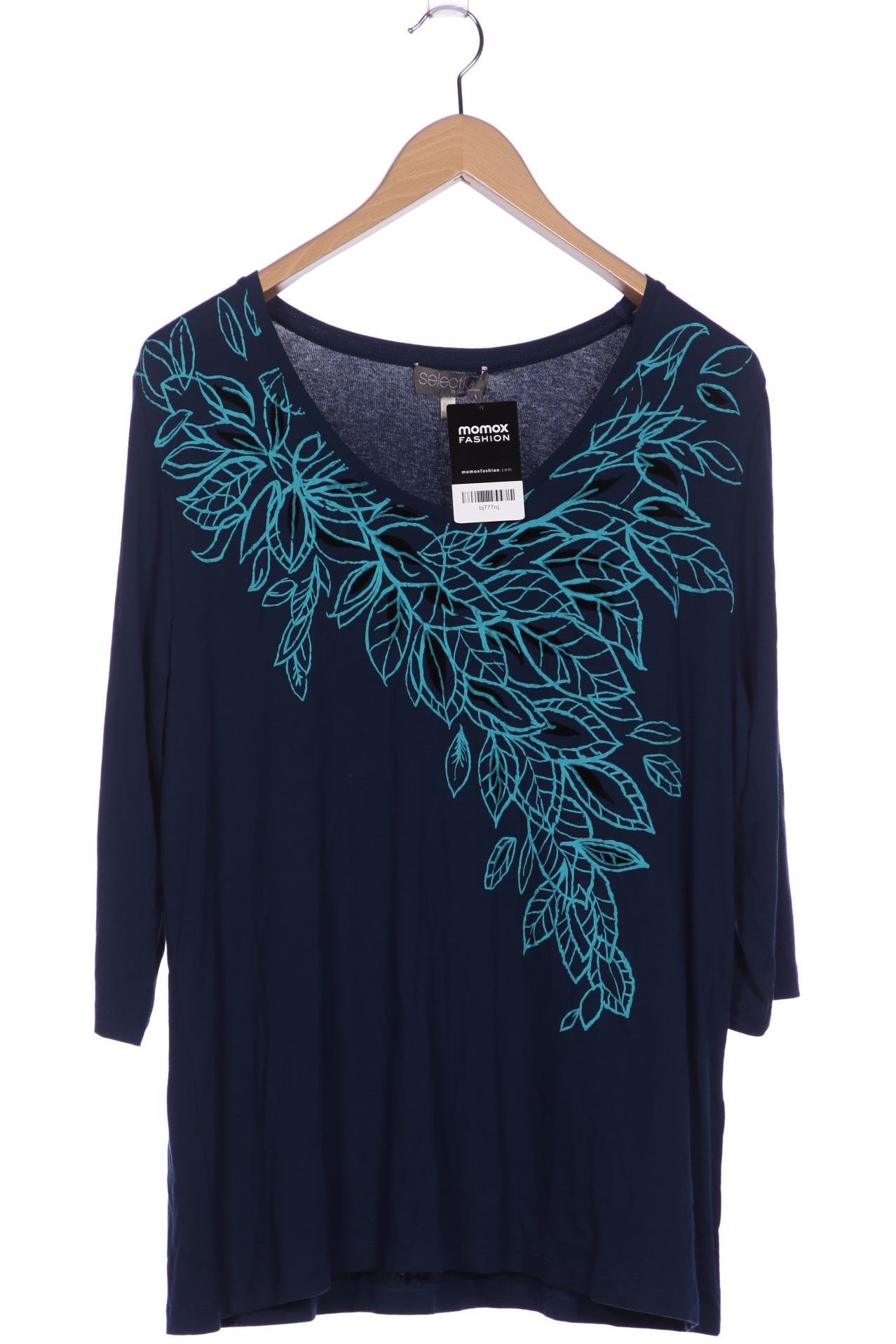 

Selection by Ulla Popken Damen Langarmshirt, marineblau, Gr. 42
