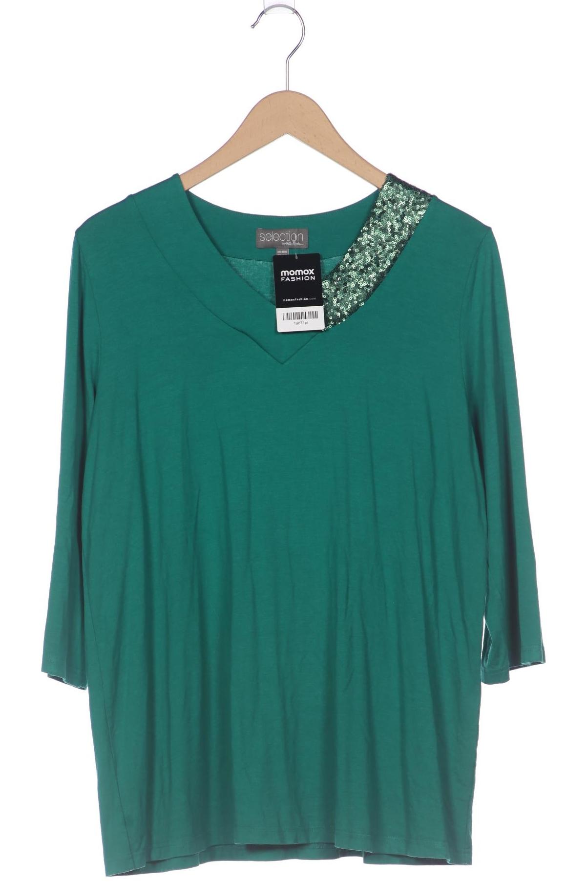 

Selection by Ulla Popken Damen Langarmshirt, grün, Gr. 42