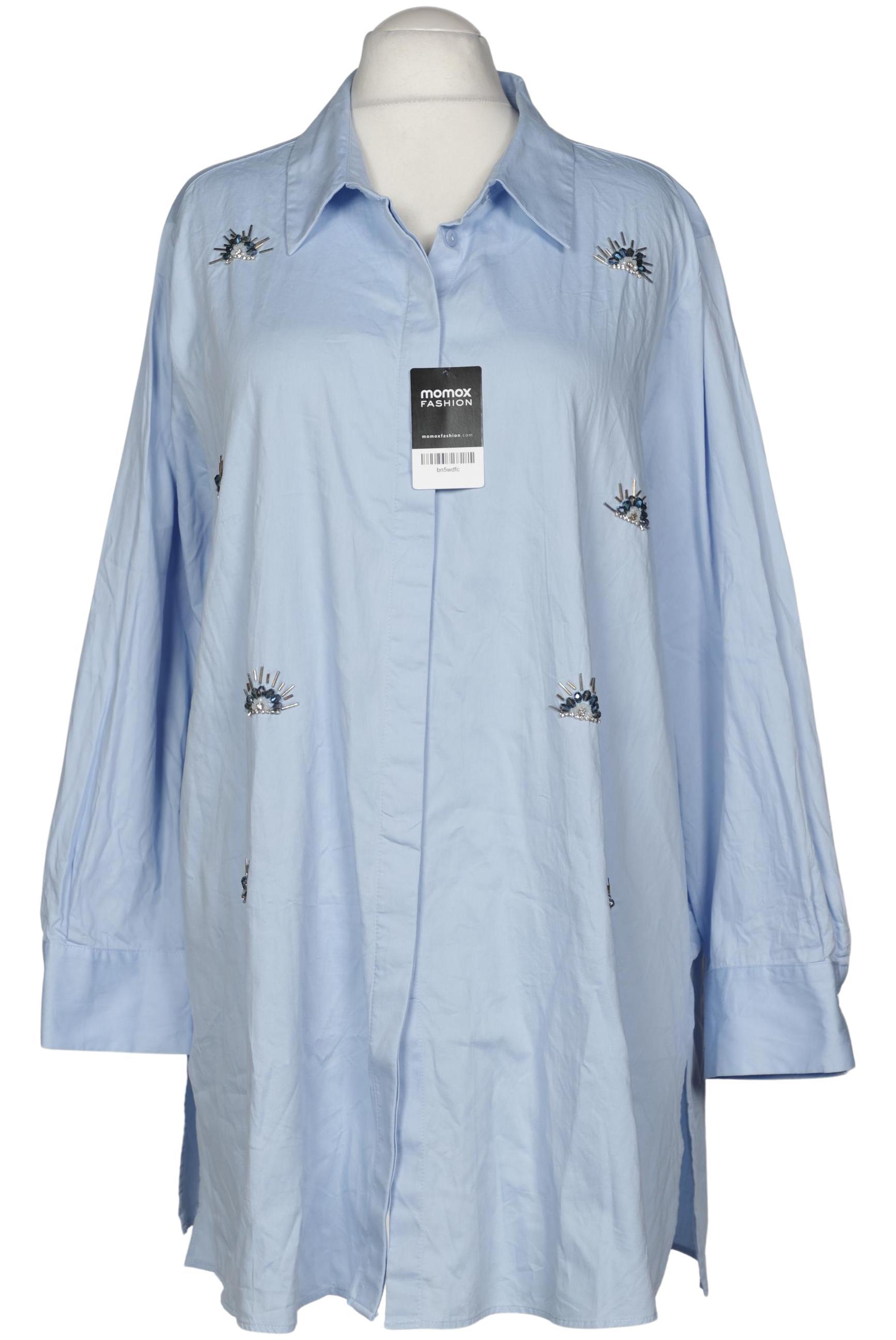 

Selection by Ulla Popken Damen Bluse, blau, Gr. 58