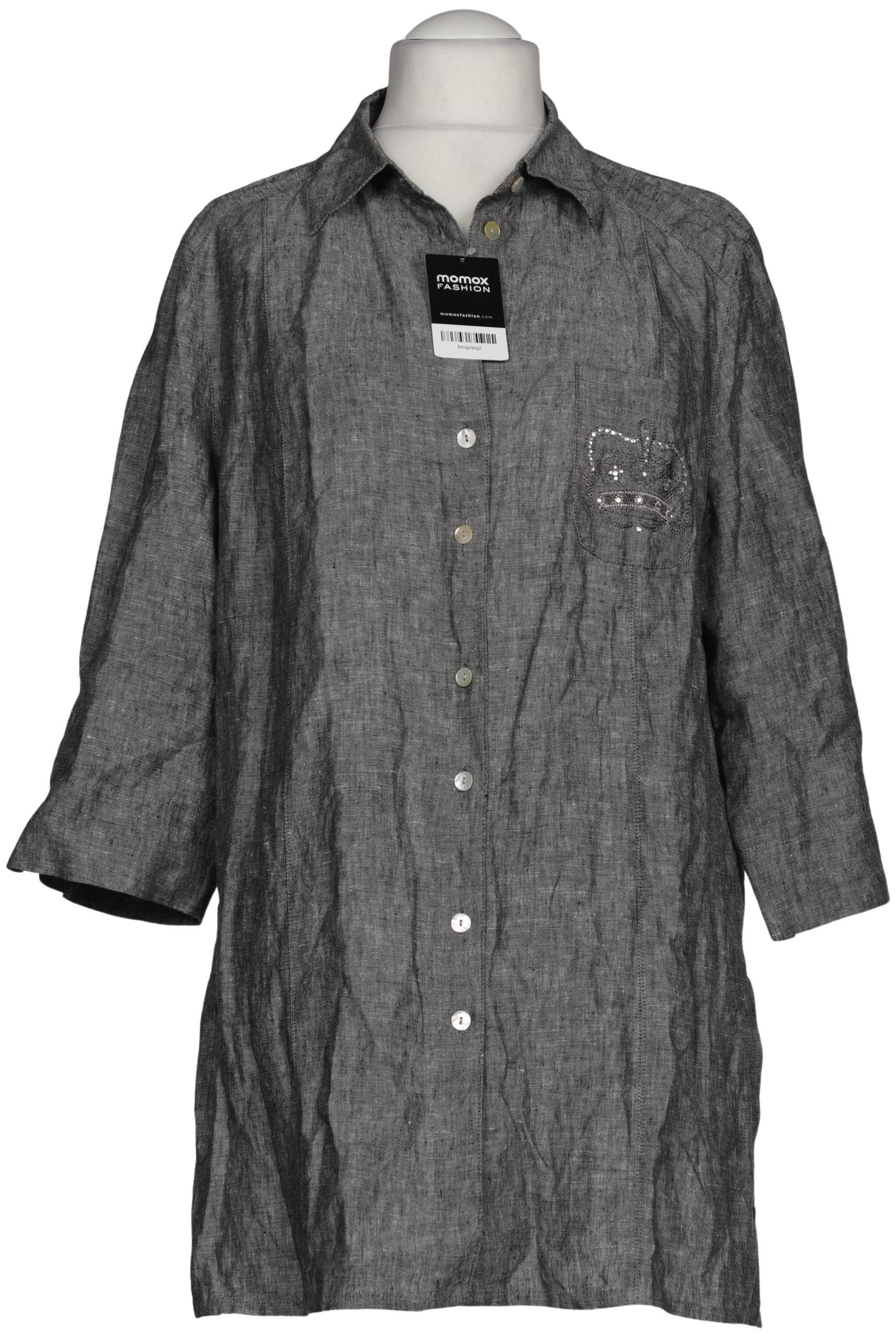 

Selection by Ulla Popken Damen Bluse, grau, Gr. 52