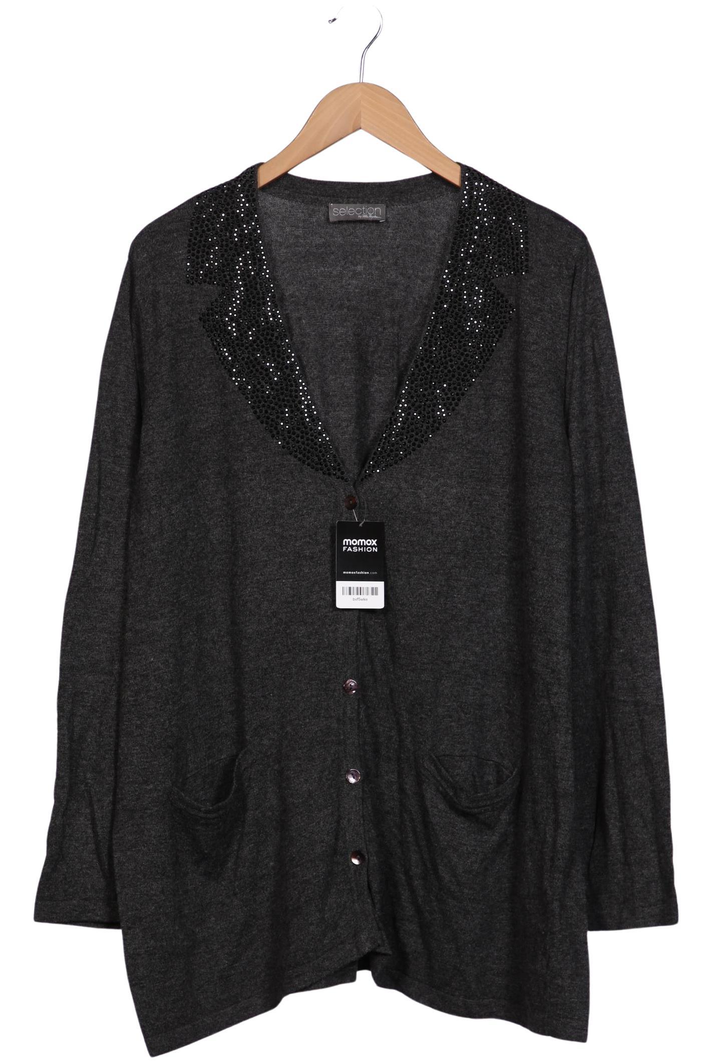 

Selection by Ulla Popken Damen Strickjacke, grau, Gr. 50