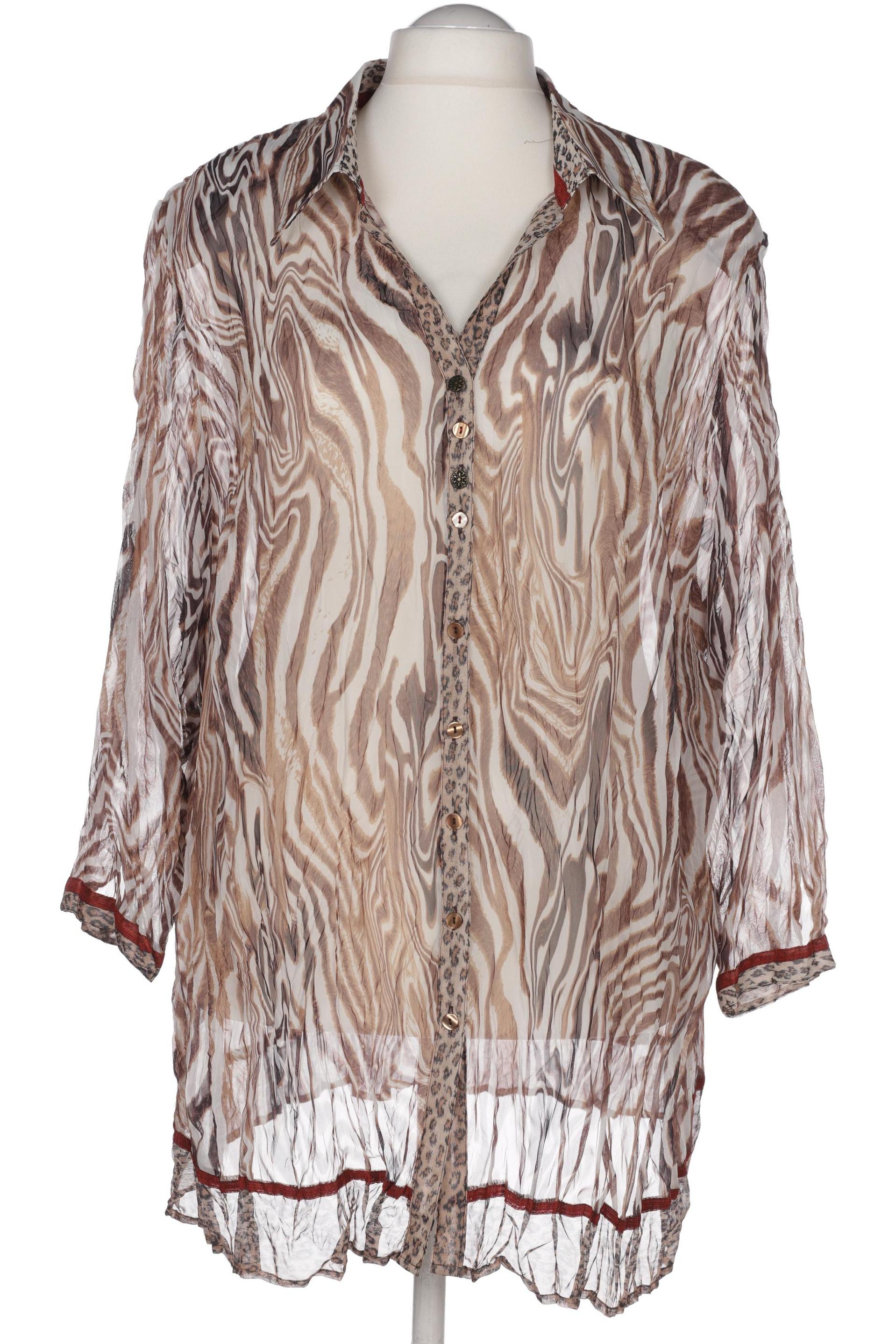 

Selection by Ulla Popken Damen Bluse, braun, Gr. 52