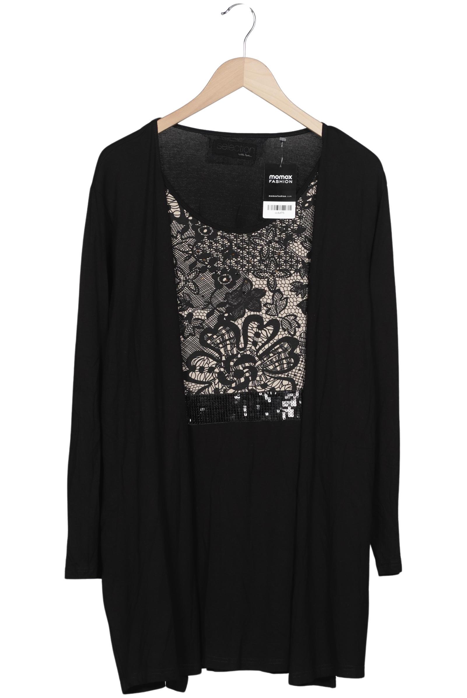 

Selection by Ulla Popken Damen Langarmshirt, schwarz, Gr. 48