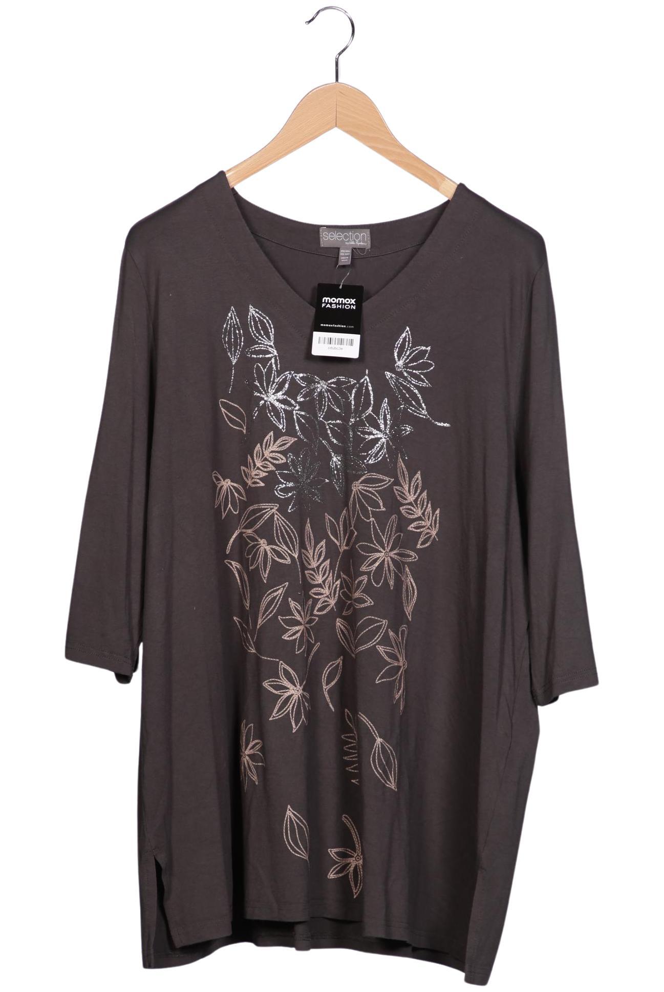 

Selection by Ulla Popken Damen Langarmshirt, grau, Gr. 50