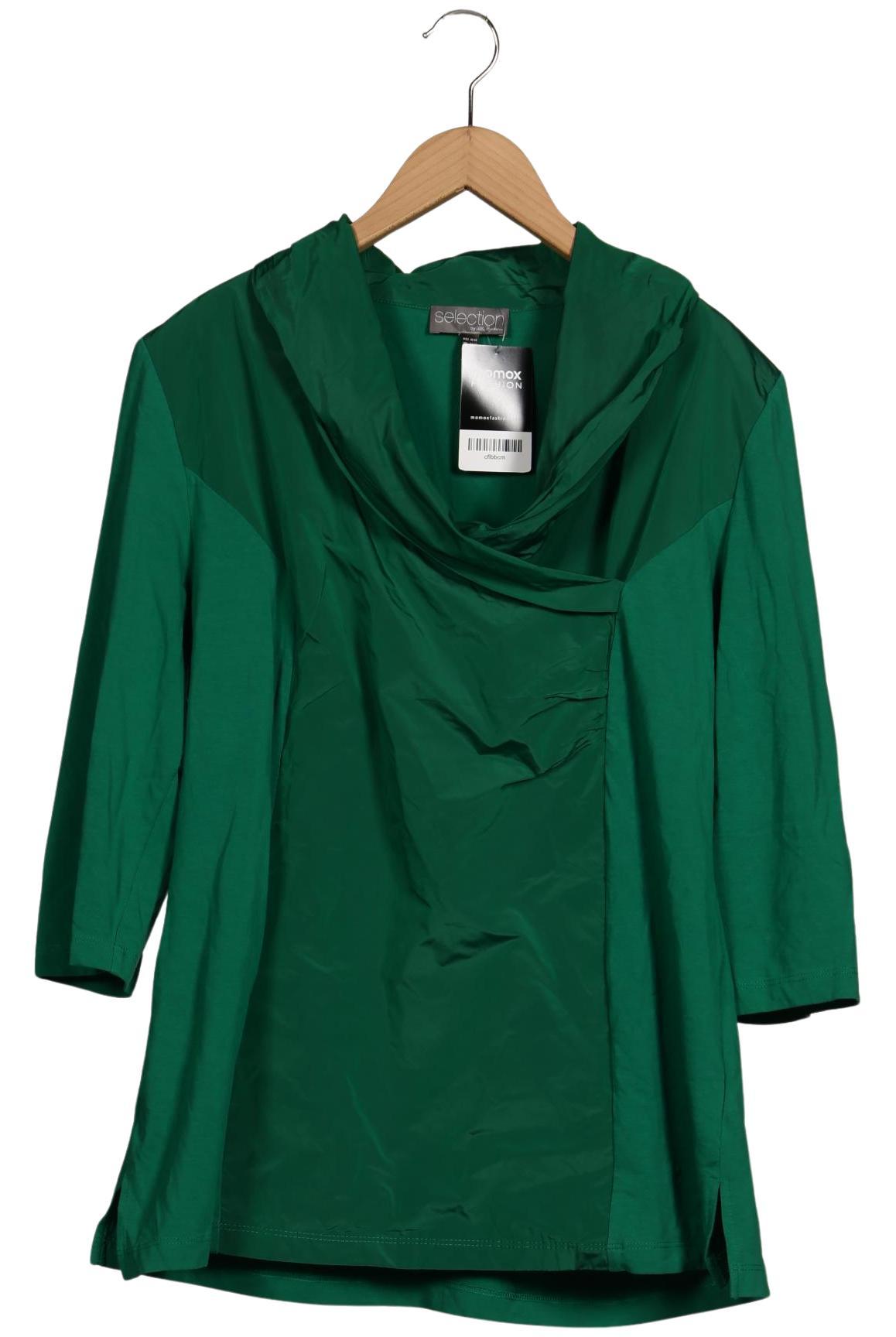 

Selection by Ulla Popken Damen Langarmshirt, grün, Gr. 46