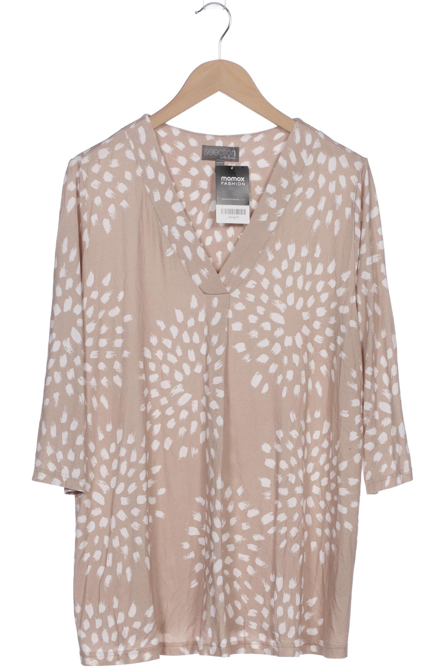 

Selection by Ulla Popken Damen Langarmshirt, beige, Gr. 42
