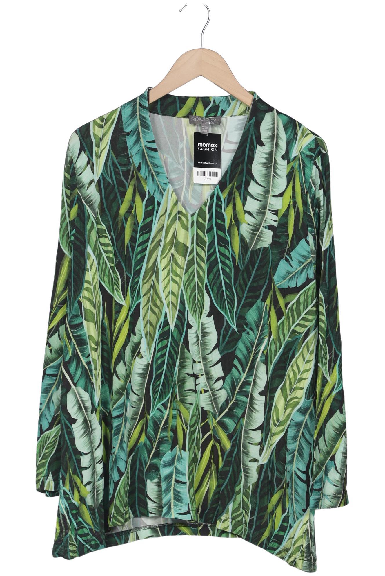 

Selection by Ulla Popken Damen Langarmshirt, grün, Gr. 50