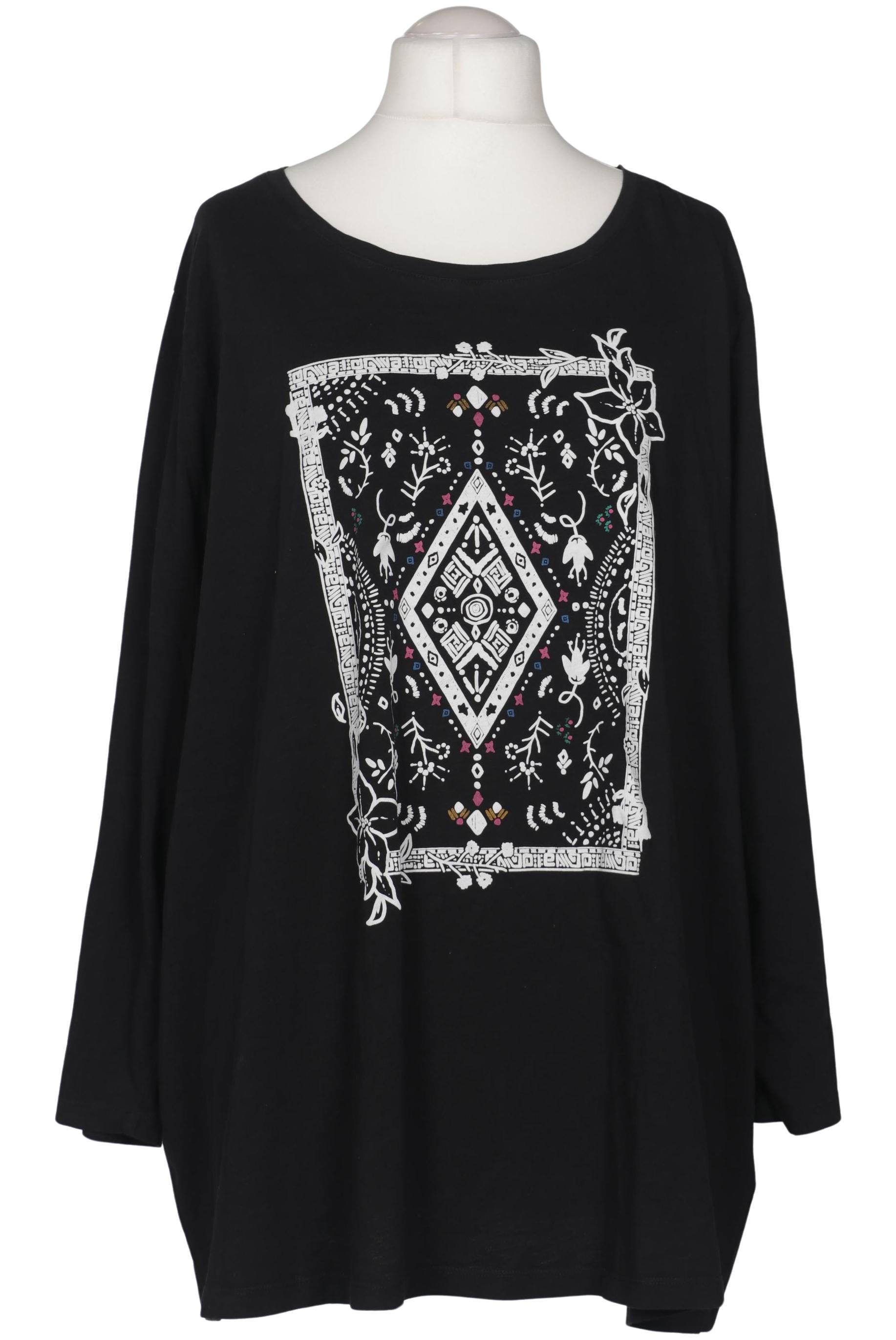 

Selection by Ulla Popken Damen Langarmshirt, schwarz, Gr. 62