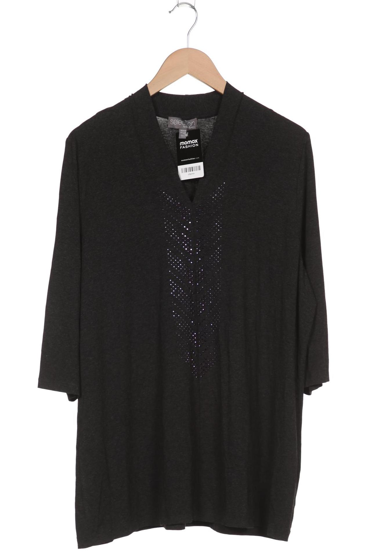 

Selection by Ulla Popken Damen Langarmshirt, grau, Gr. 46