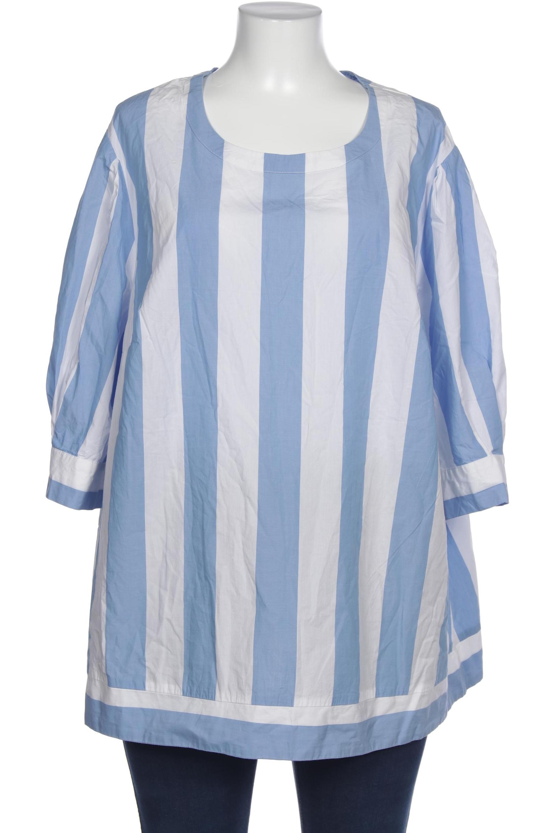 

Selection by Ulla Popken Damen Bluse, blau, Gr. 52