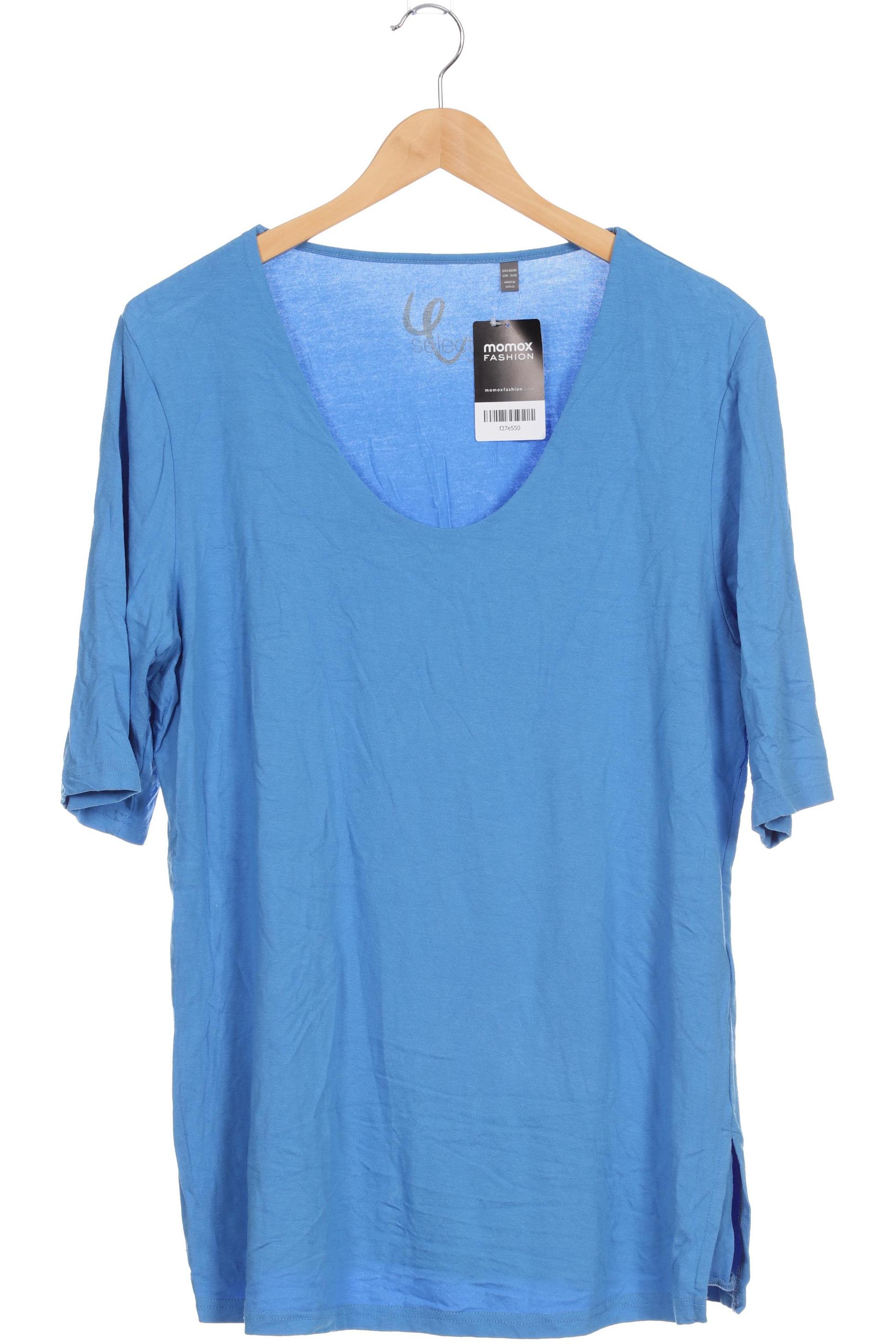 

Selection by Ulla Popken Damen T-Shirt, blau, Gr. 46