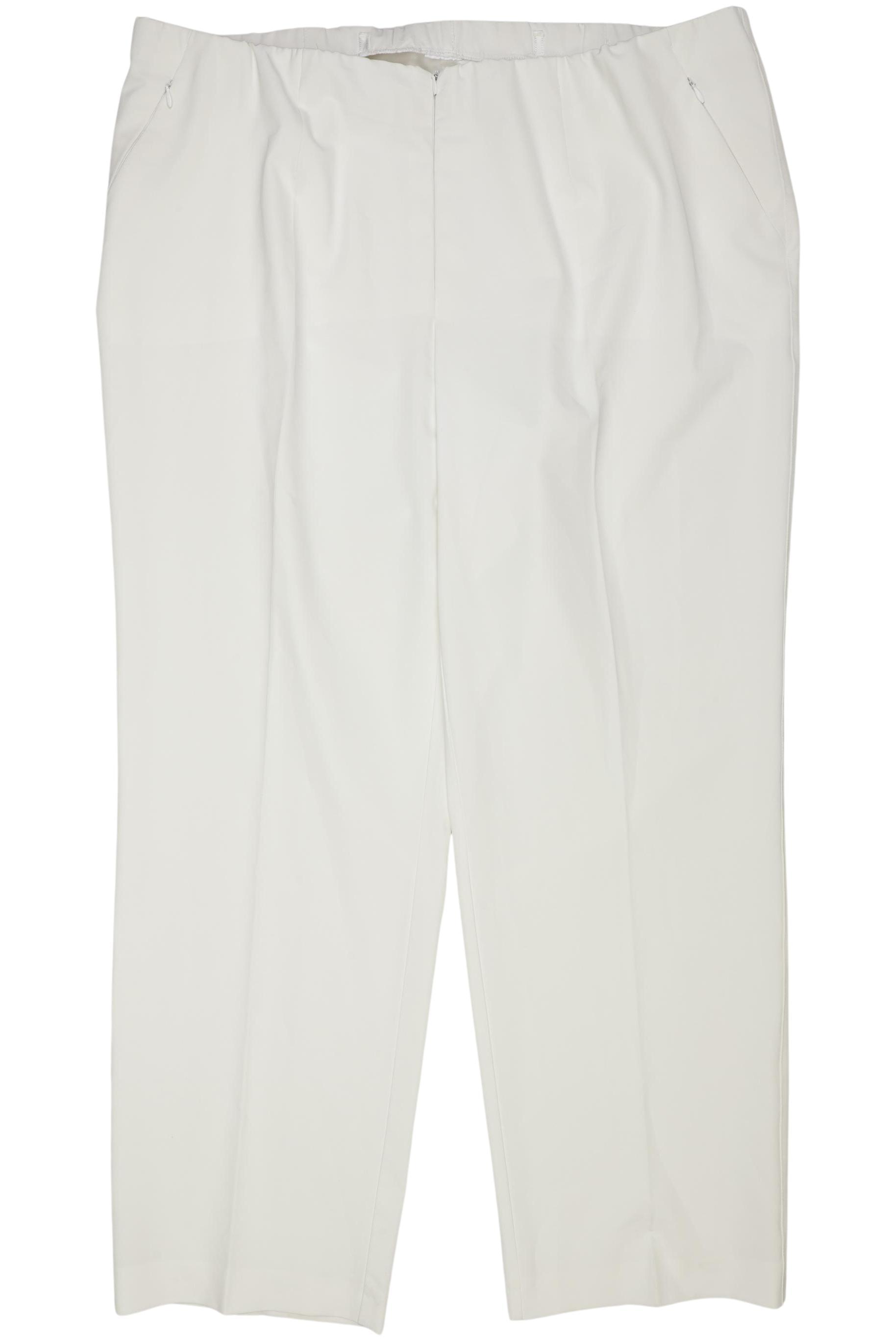 

Selection by Ulla Popken Damen Stoffhose, weiß, Gr. 44