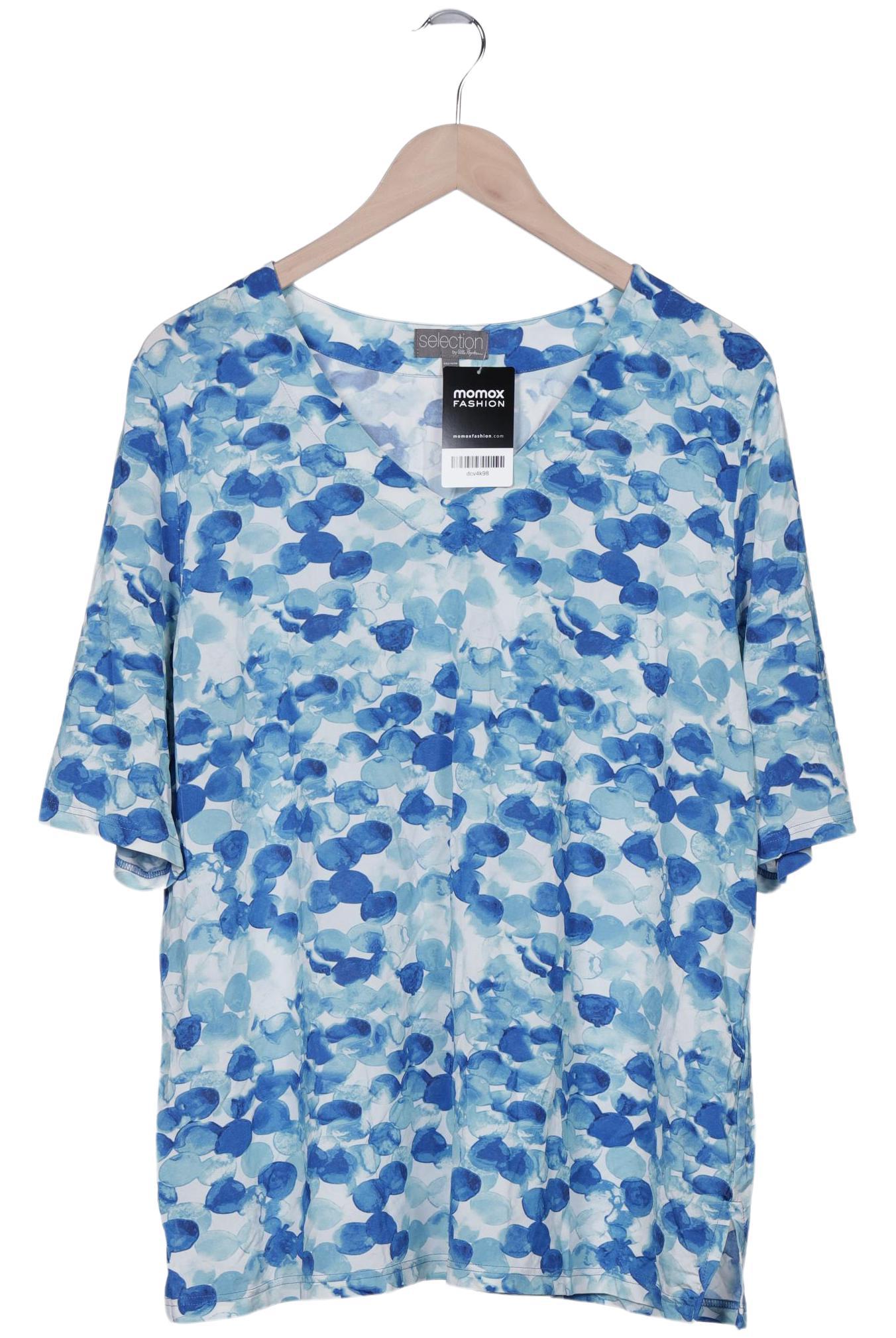 

Selection by Ulla Popken Damen T-Shirt, blau, Gr. 46