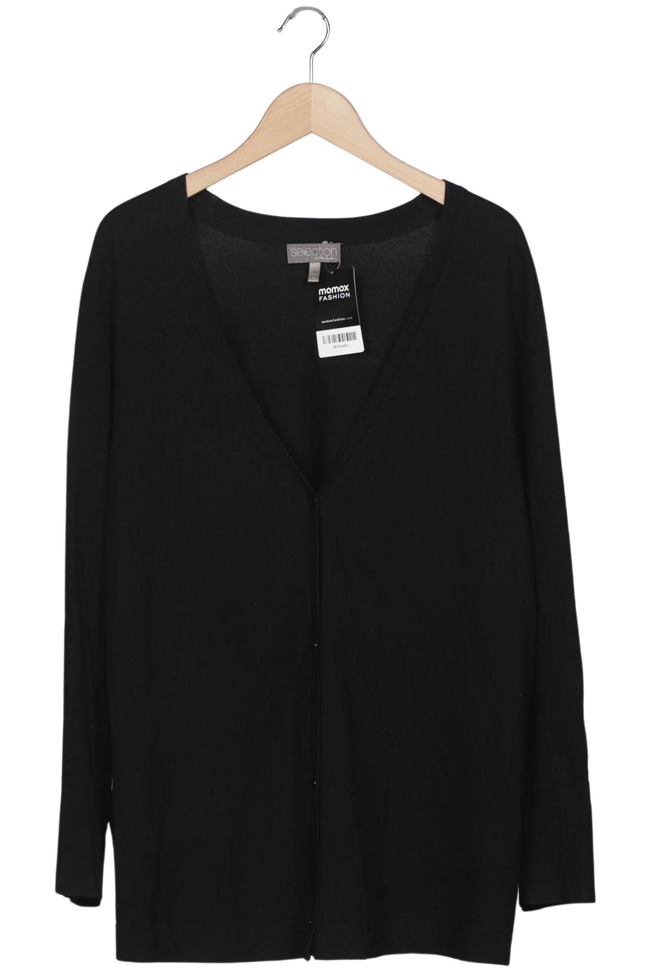 

Selection by Ulla Popken Damen Strickjacke, schwarz, Gr. 46