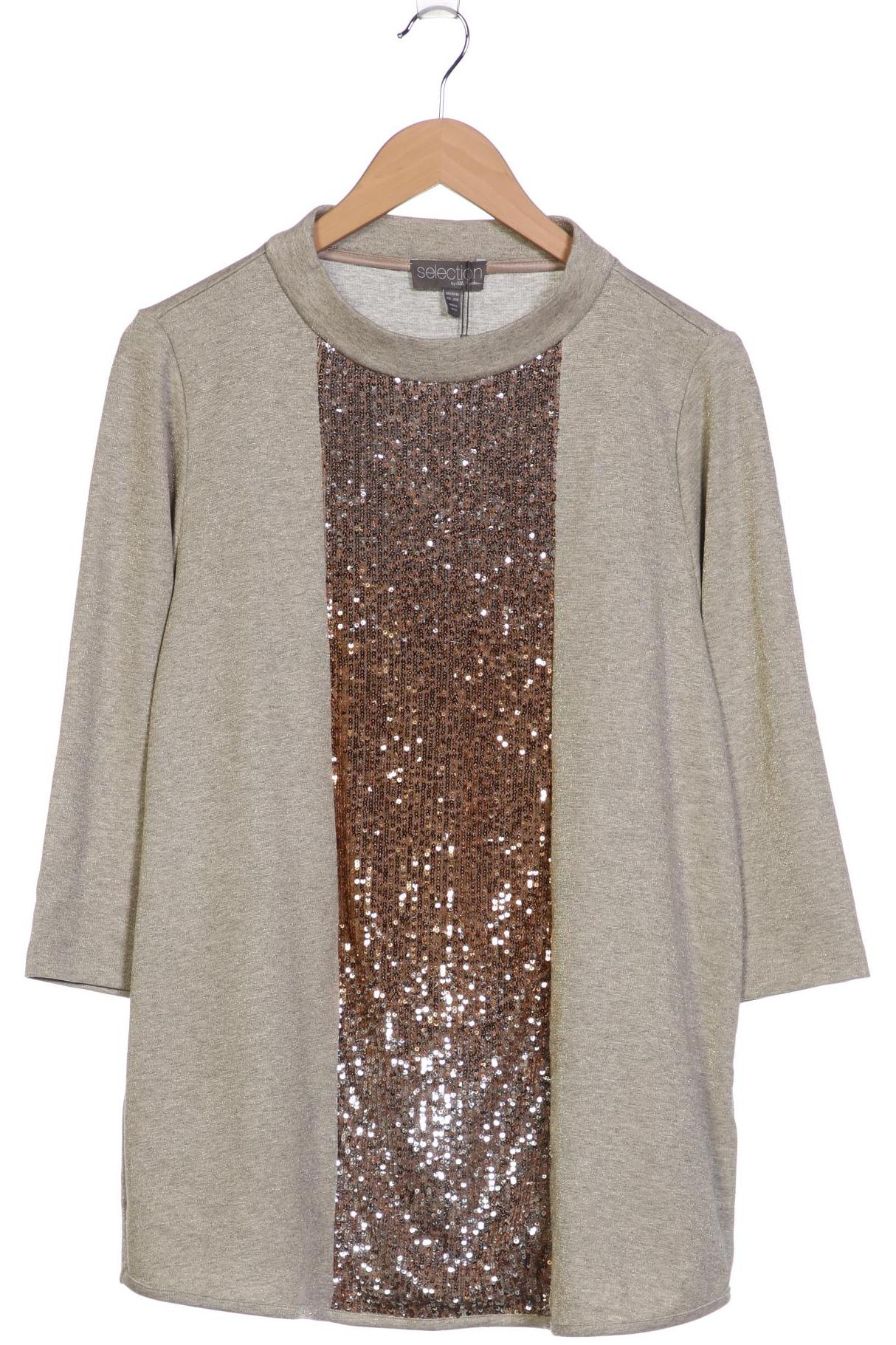 

Selection by Ulla Popken Damen Langarmshirt, beige, Gr. 42