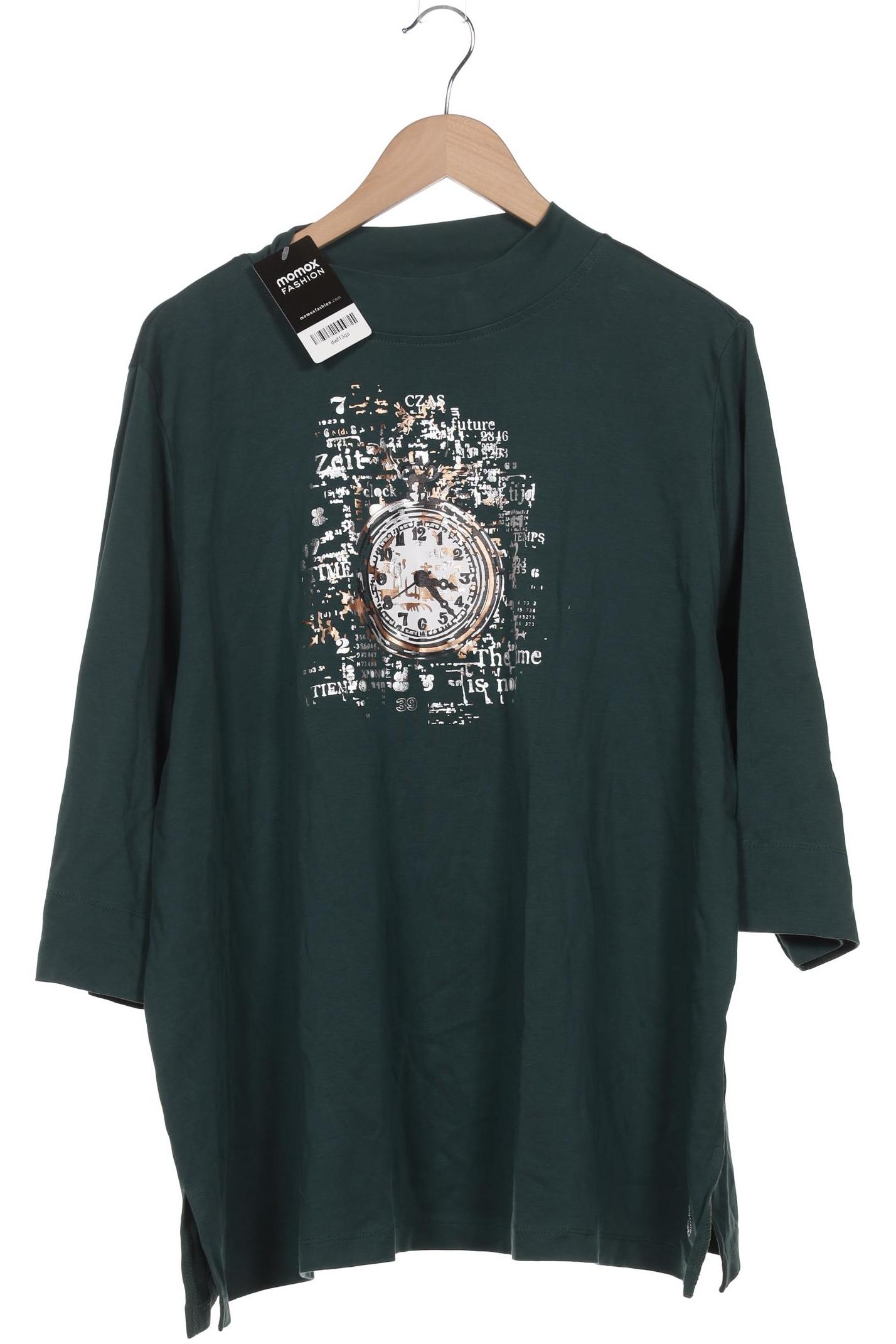 

Selection by Ulla Popken Damen Langarmshirt, türkis, Gr. 50