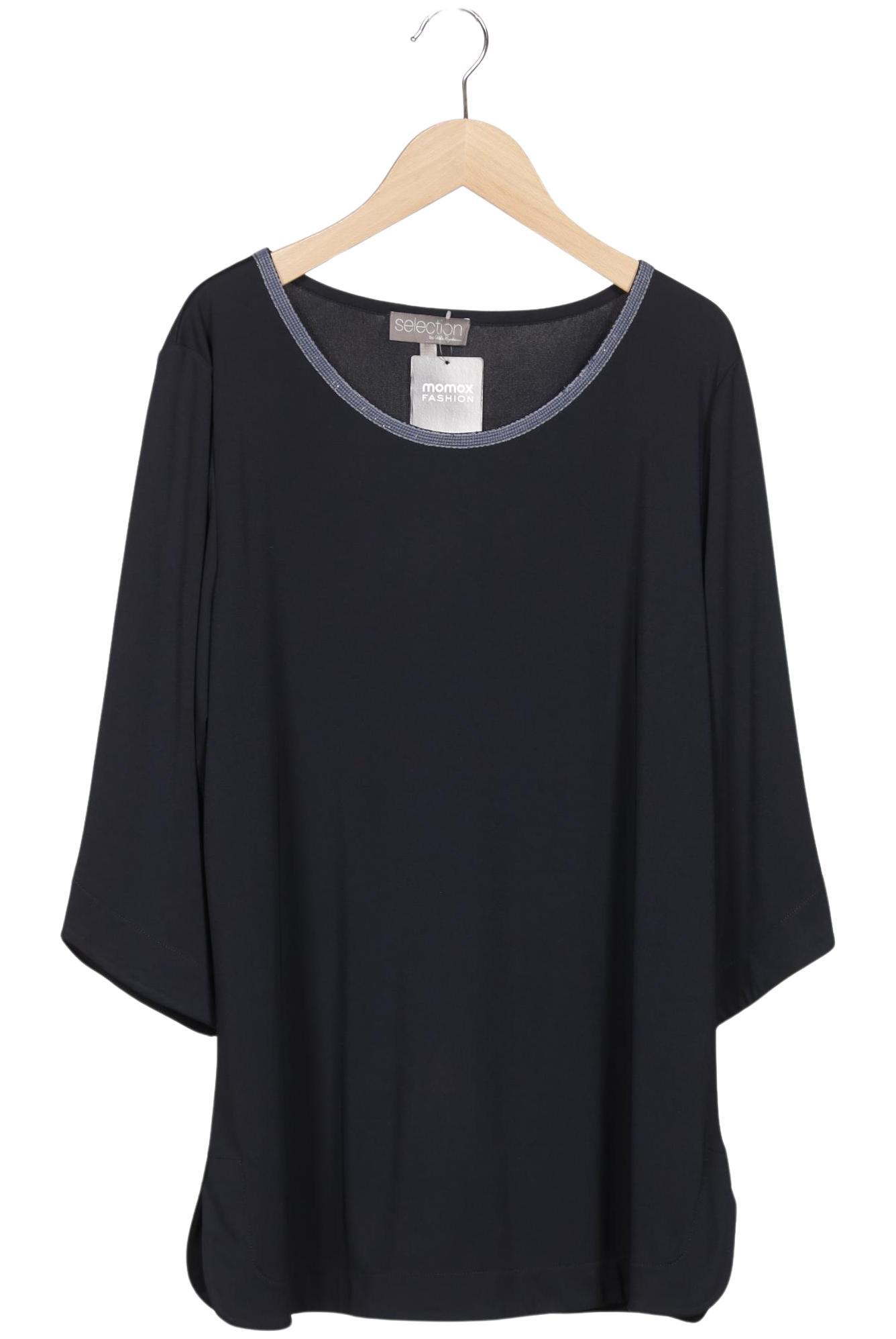 

Selection by Ulla Popken Damen Langarmshirt, marineblau, Gr. 46