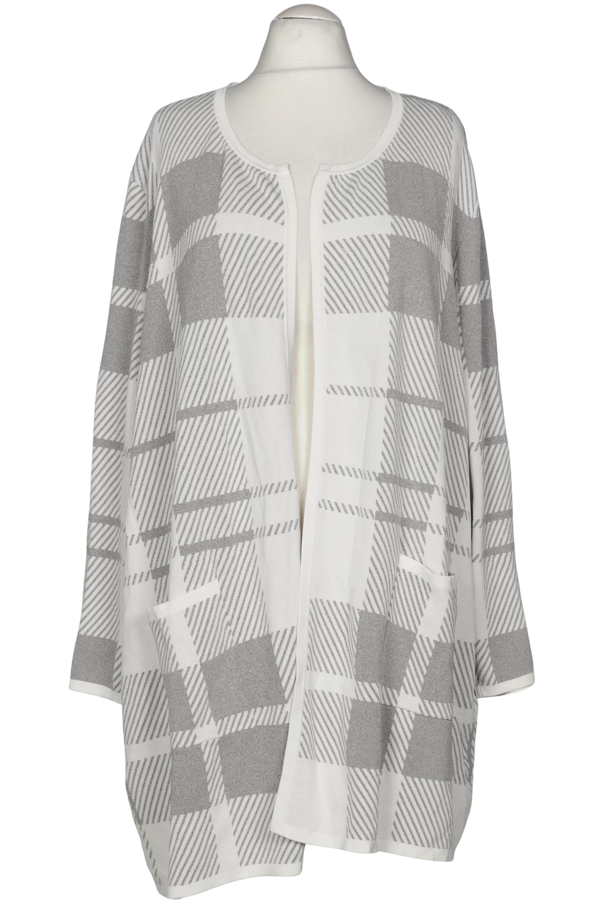 

Selection by Ulla Popken Damen Strickjacke, grau, Gr. 58
