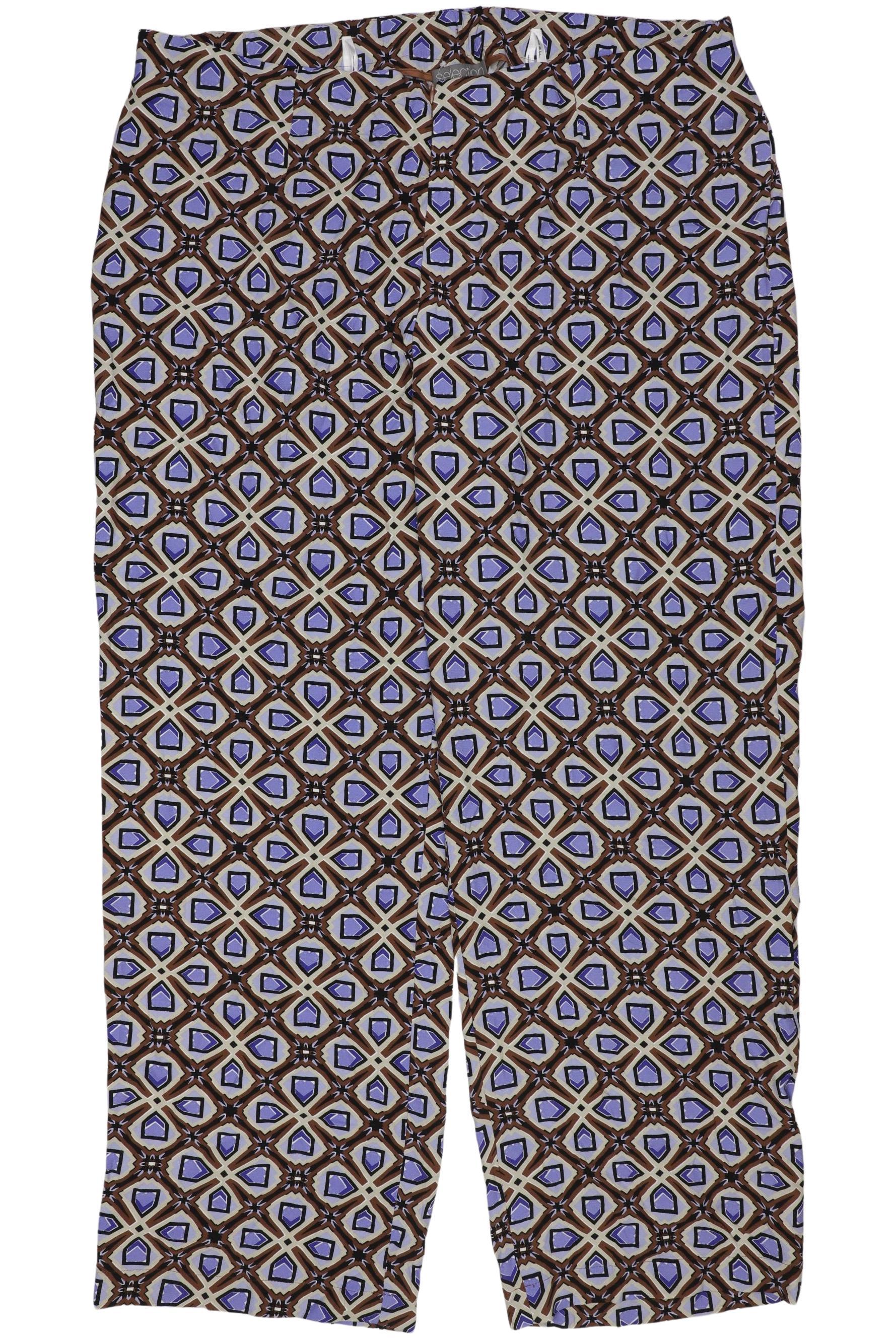 

Selection by Ulla Popken Damen Stoffhose, mehrfarbig, Gr. 50