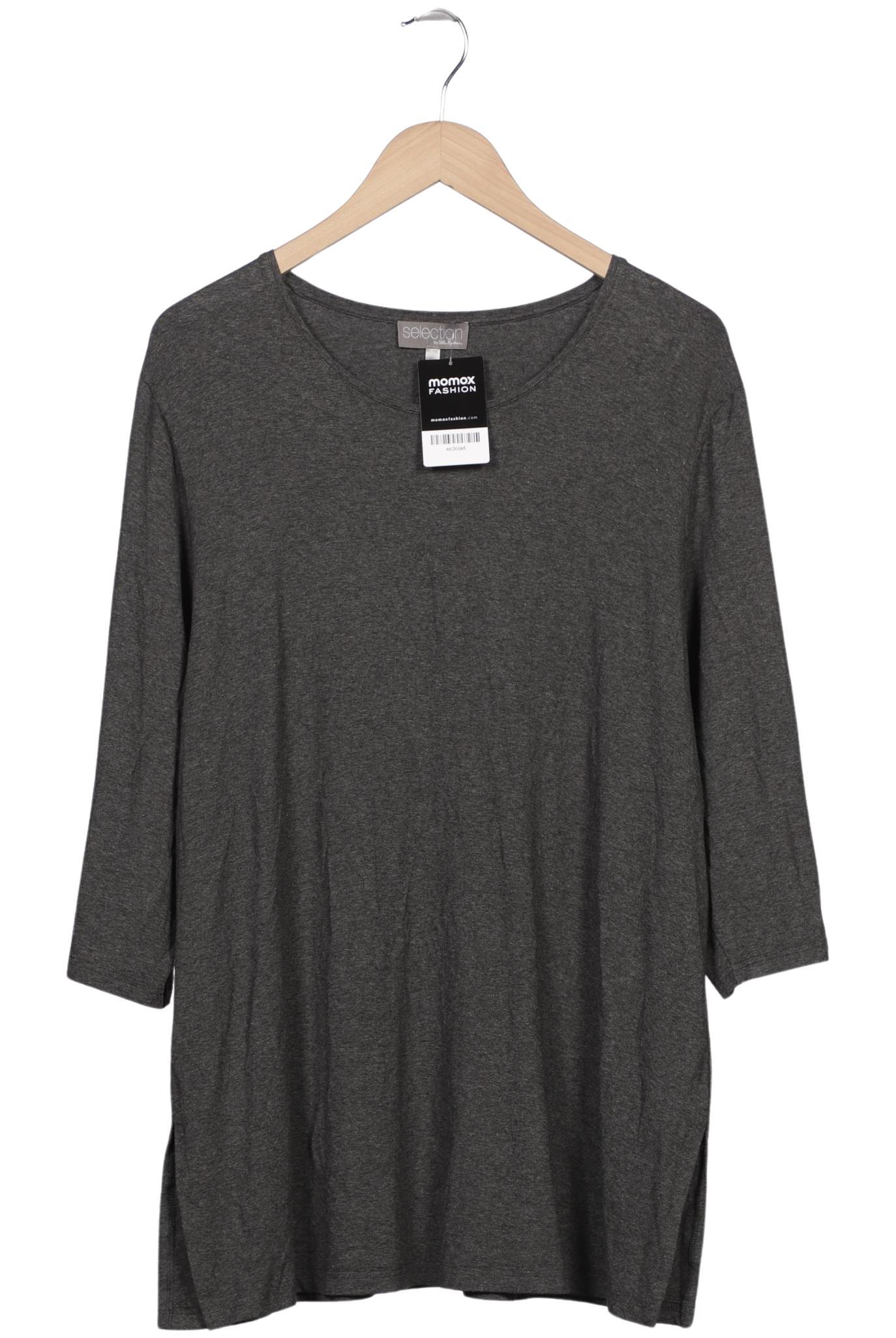 

Selection by Ulla Popken Damen Langarmshirt, grau, Gr. 46