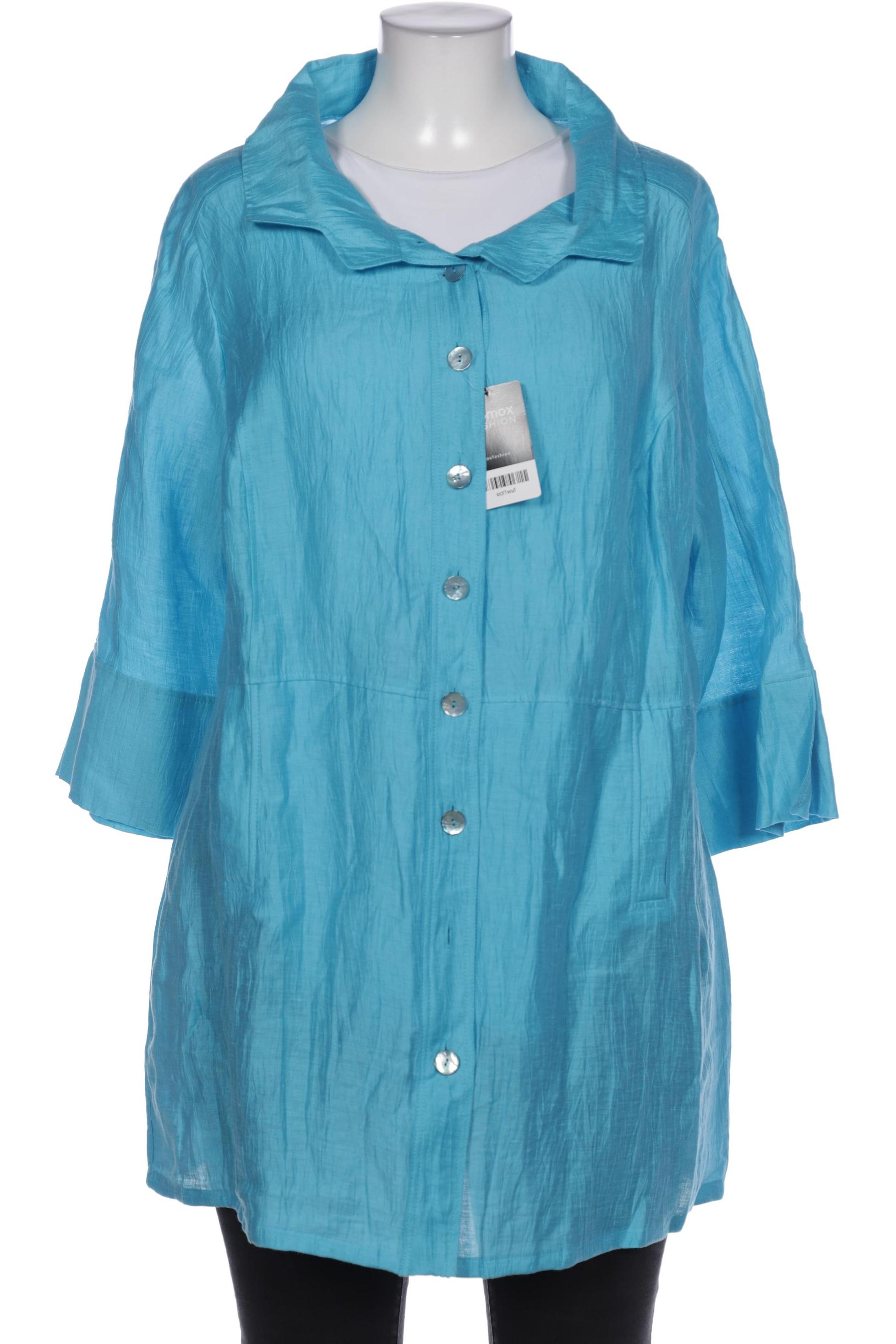 

Selection by Ulla Popken Damen Bluse, blau, Gr. 46