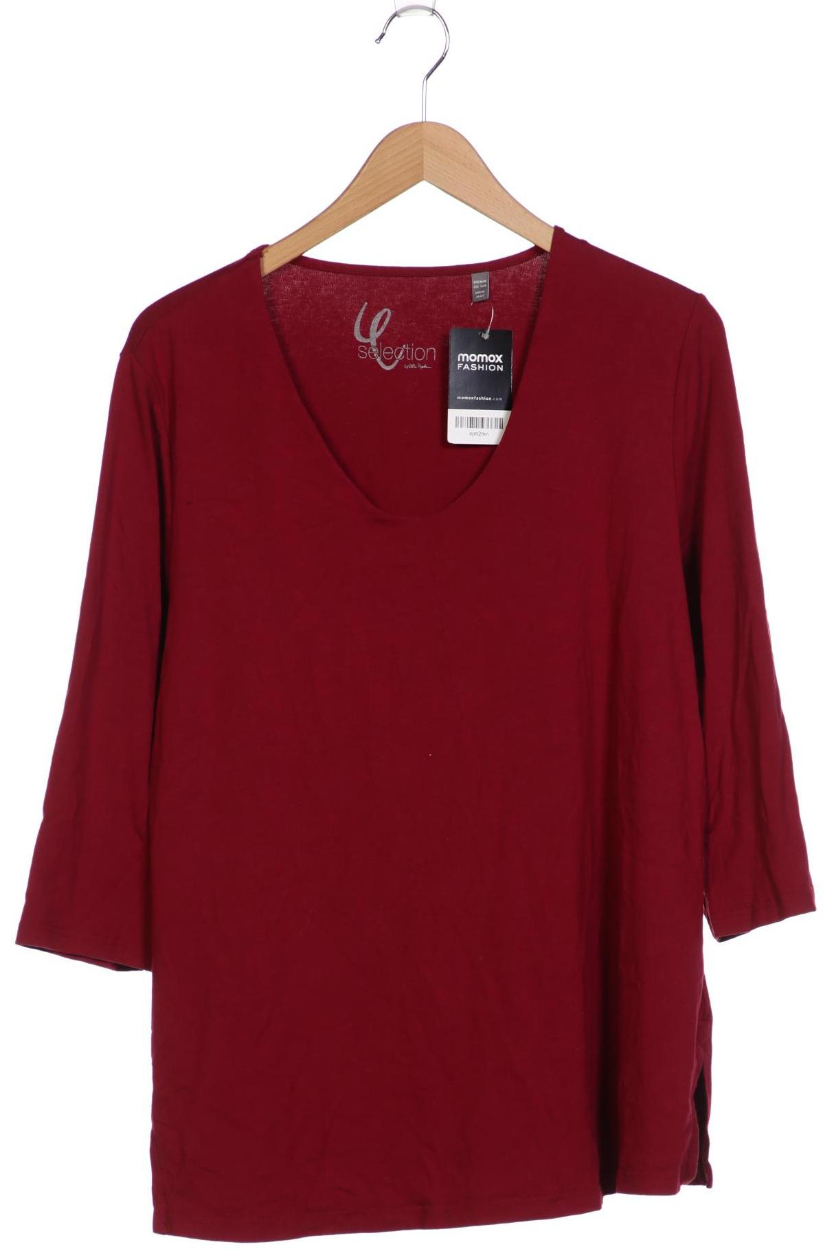 

Selection by Ulla Popken Damen Langarmshirt, bordeaux, Gr. 46