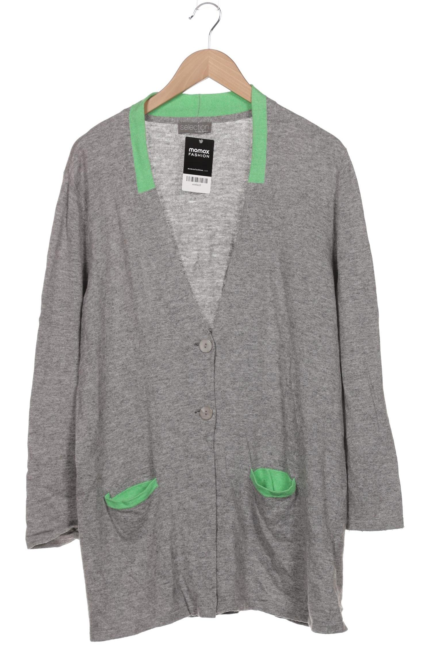 

Selection by Ulla Popken Damen Strickjacke, grau, Gr. 46