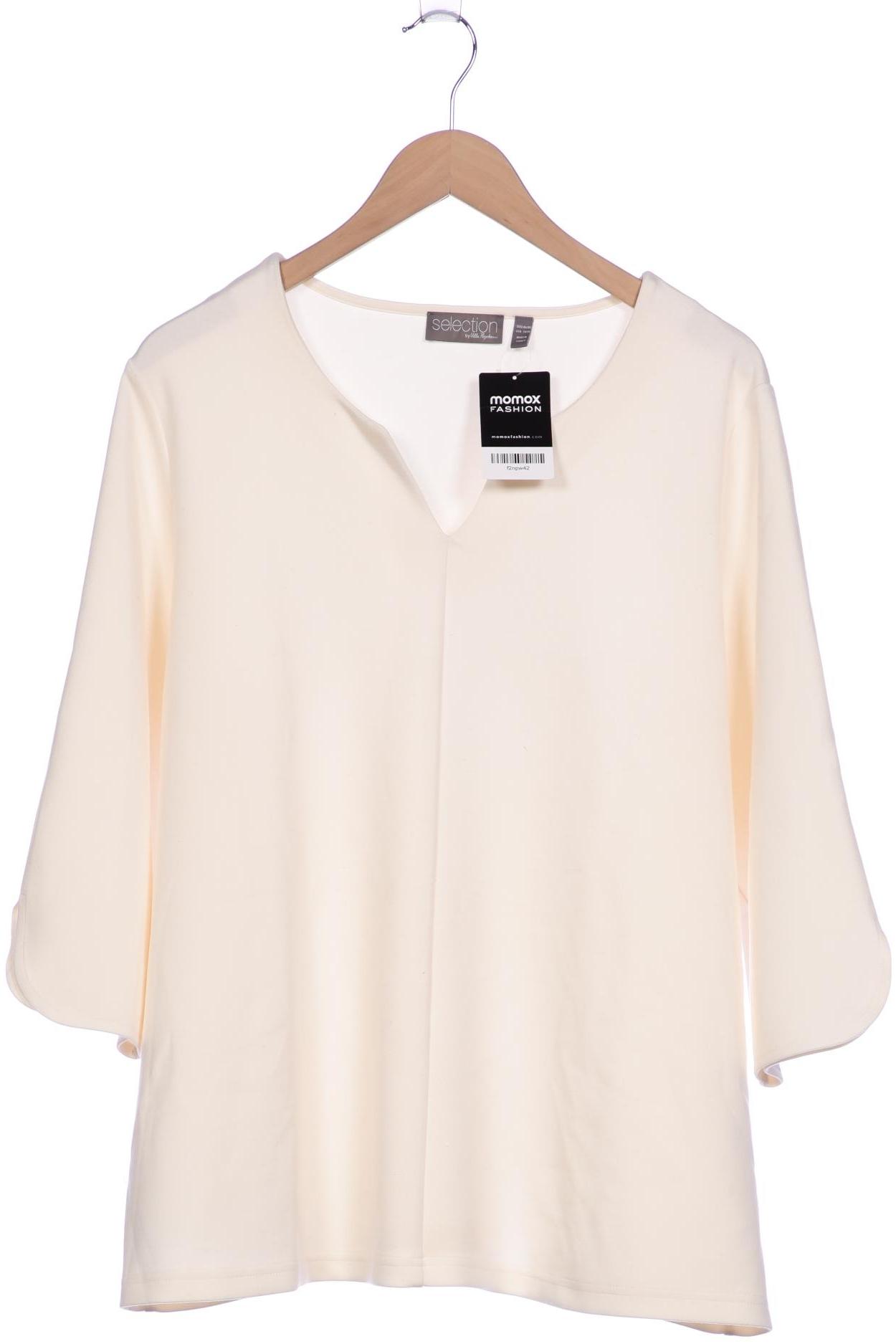 Thumbnail - Selection by Ulla Popken Damen Langarmshirt, cremeweiß, Gr. 46