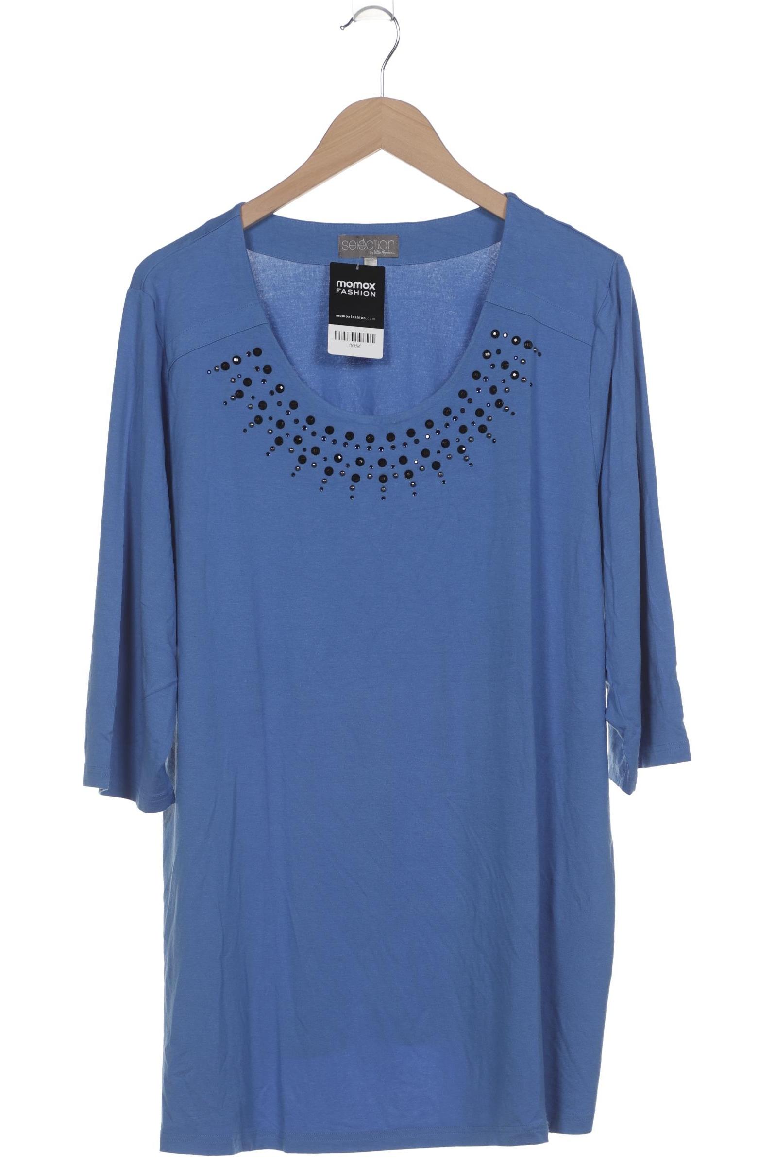 

Selection by Ulla Popken Damen Langarmshirt, blau, Gr. 50
