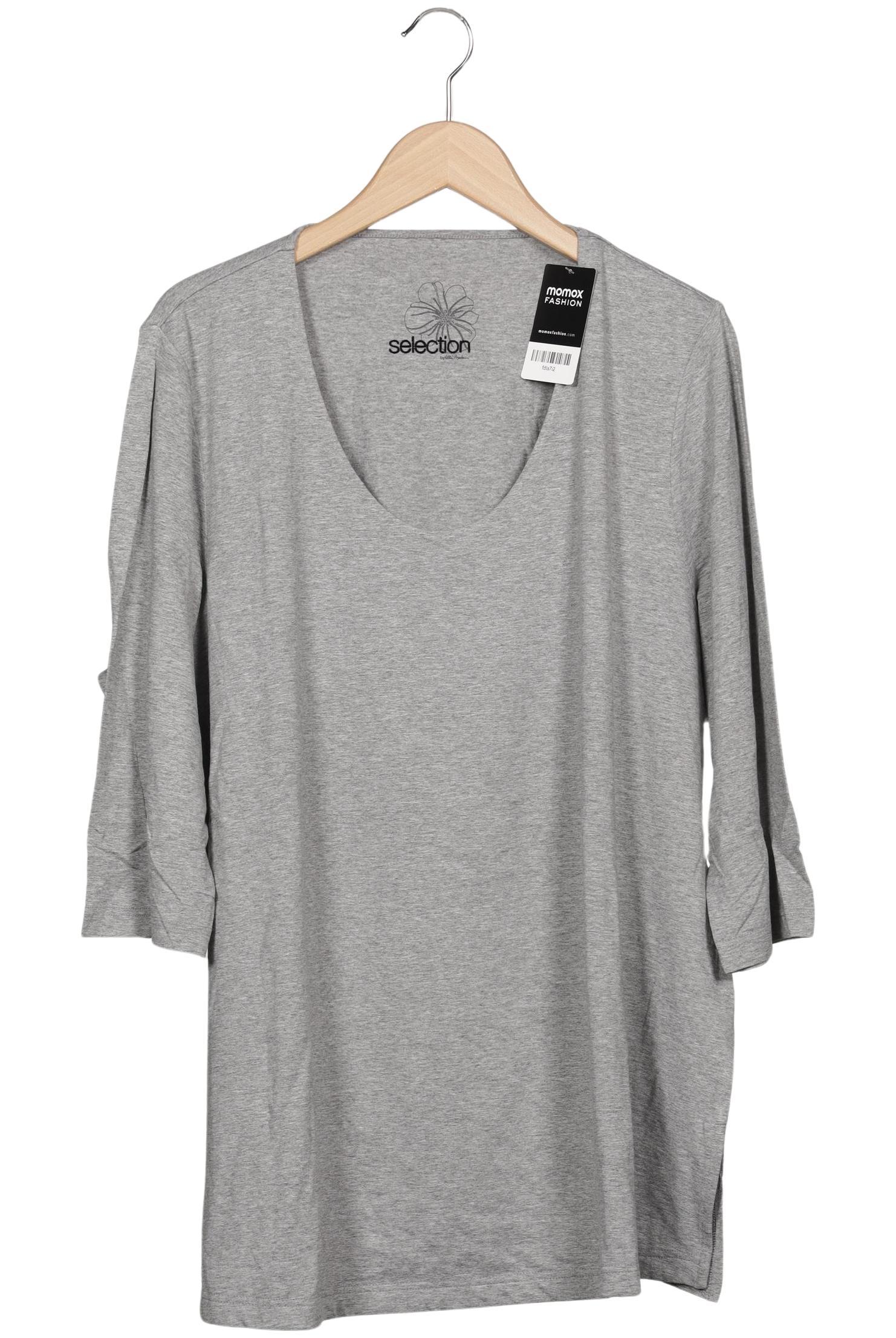 

Selection by Ulla Popken Damen Langarmshirt, grau, Gr. 50