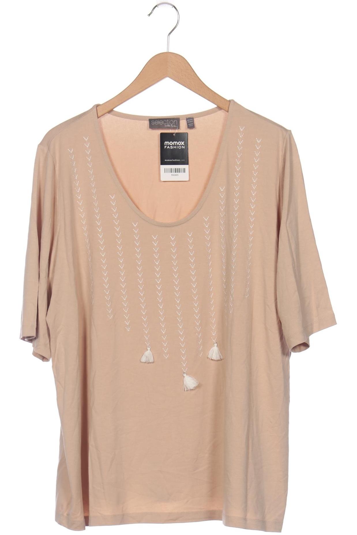 

Selection by Ulla Popken Damen T-Shirt, beige, Gr. 50