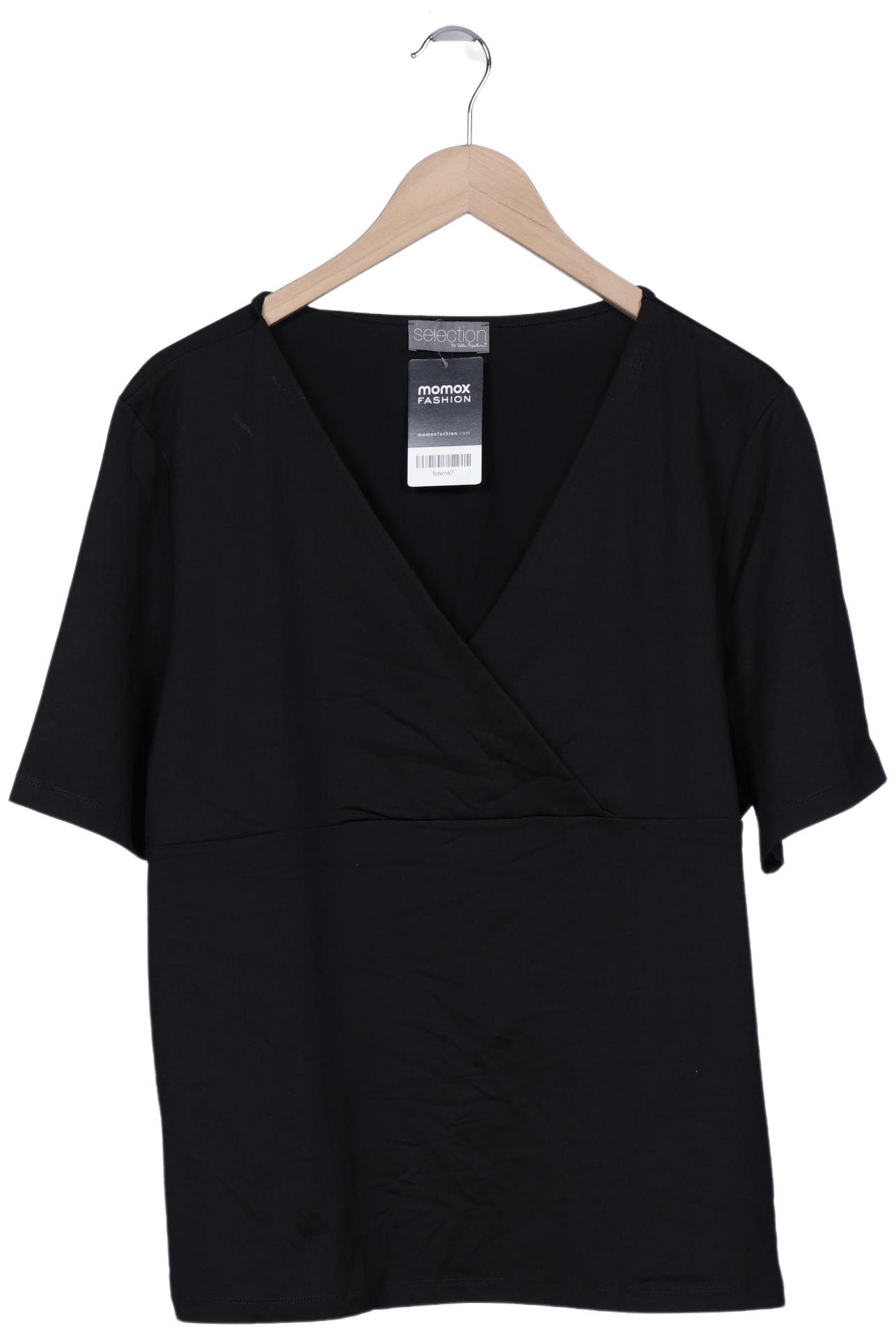 

Selection by Ulla Popken Damen T-Shirt, schwarz, Gr. 48