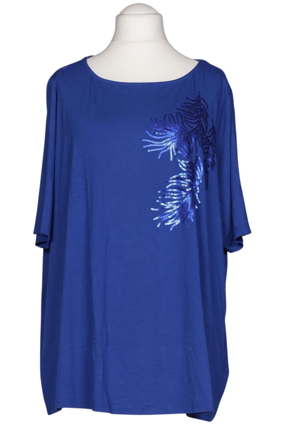 

Selection by Ulla Popken Damen T-Shirt, blau, Gr. 54