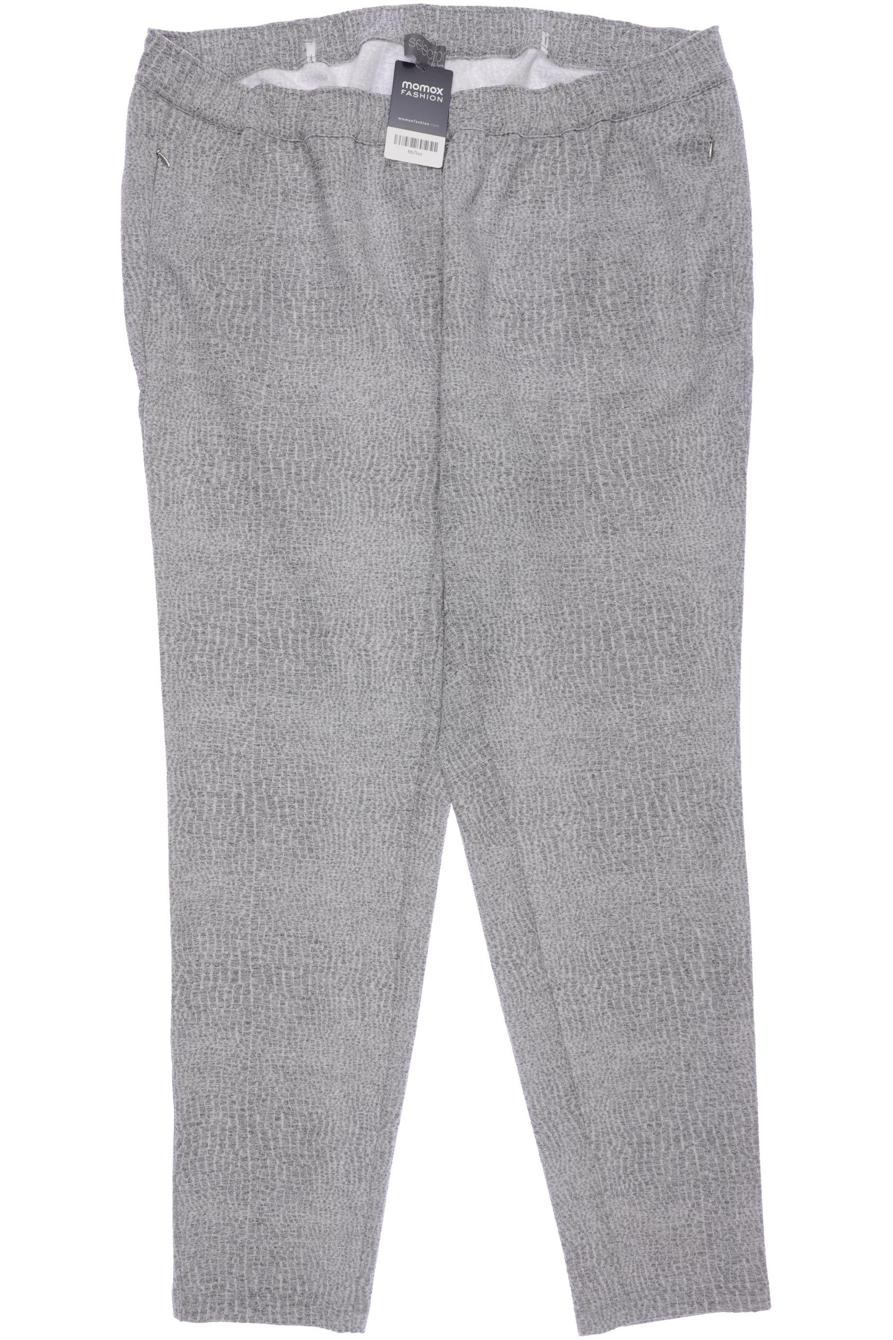 

Selection by Ulla Popken Damen Stoffhose, grau, Gr. 52