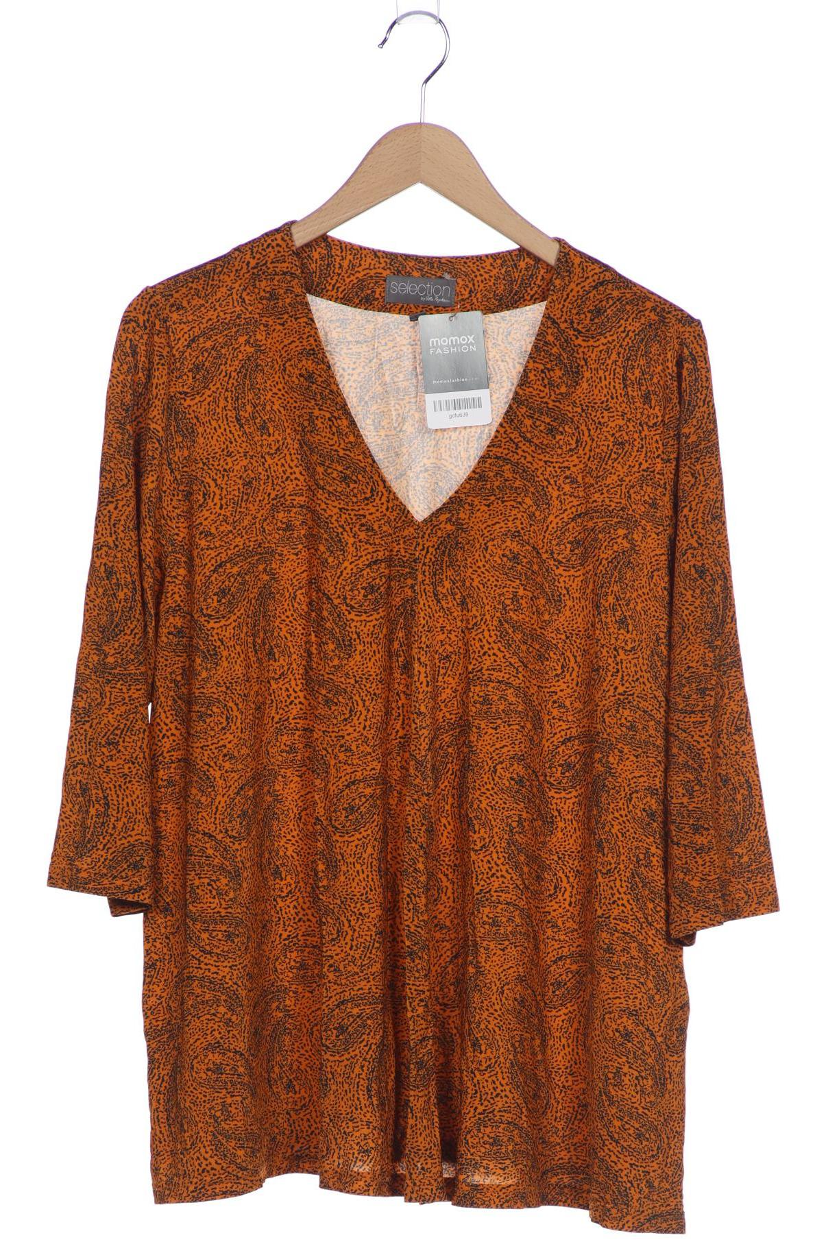 

Selection by Ulla Popken Damen Langarmshirt, orange, Gr. 46