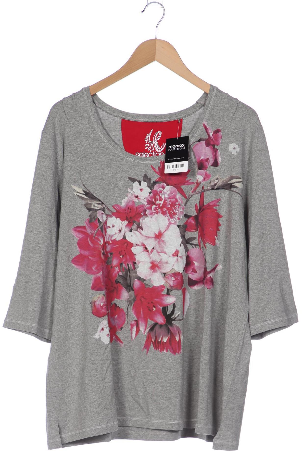 

Selection by Ulla Popken Damen Langarmshirt, grau, Gr. 50