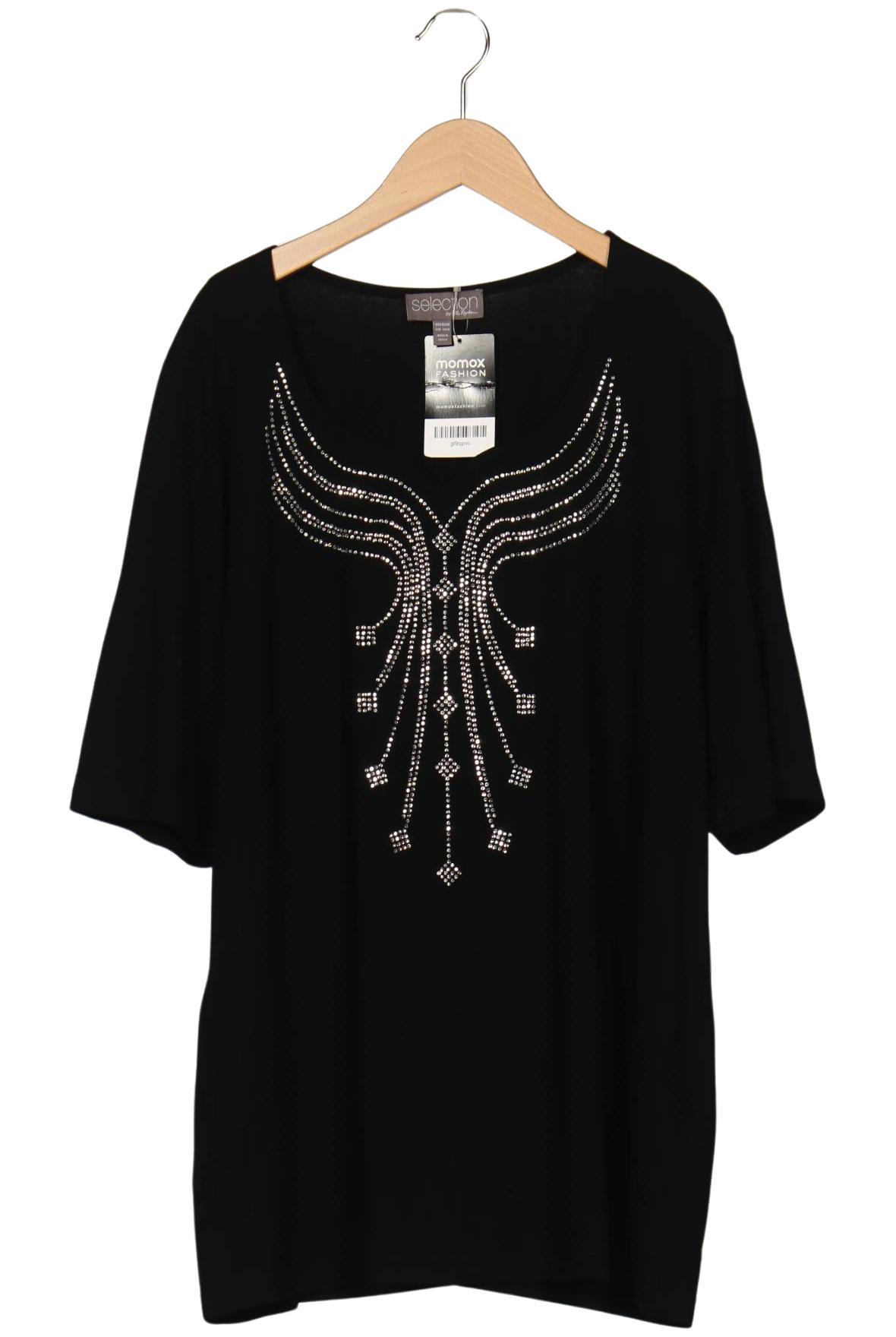 

Selection by Ulla Popken Damen T-Shirt, schwarz, Gr. 46