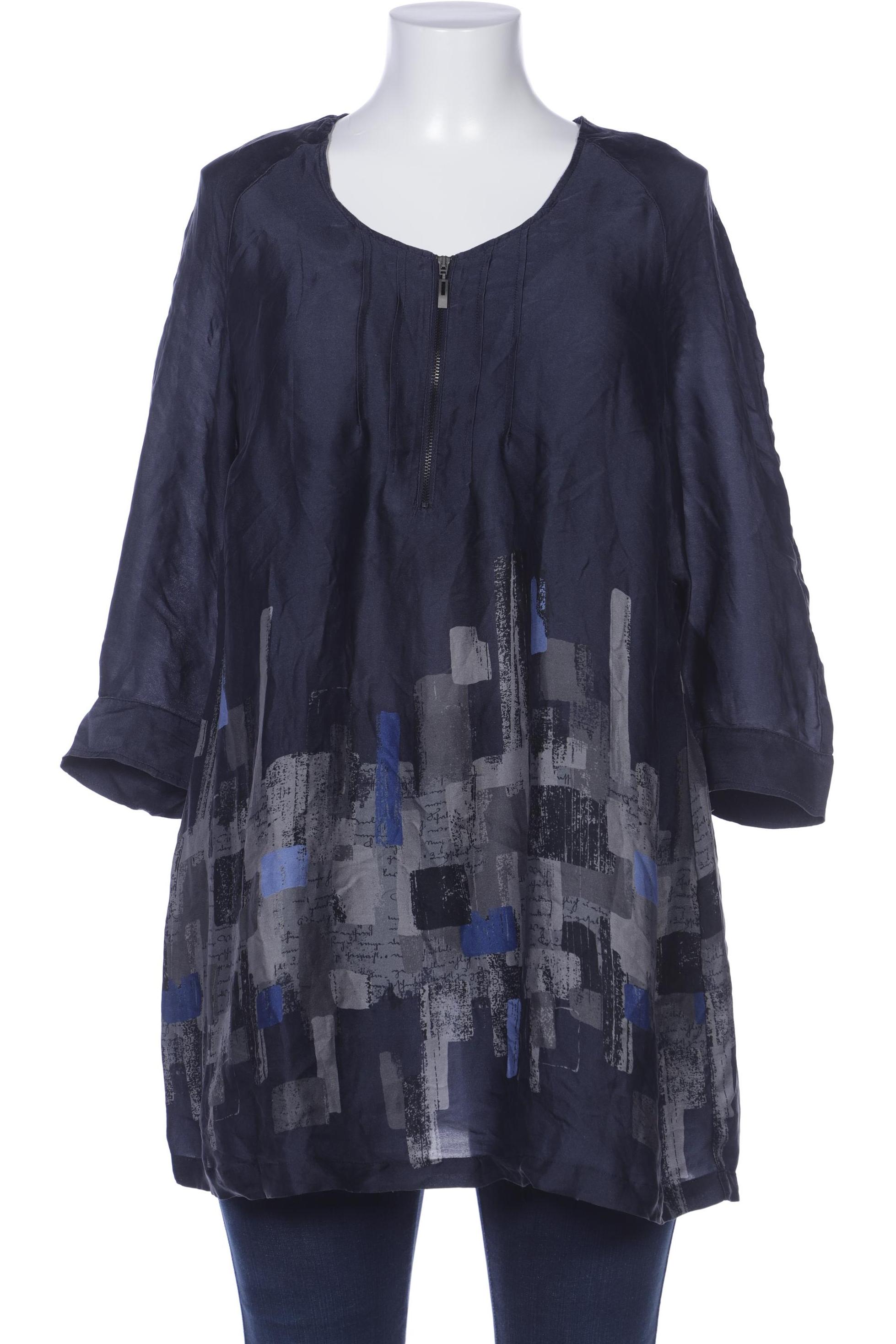 

Selection by Ulla Popken Damen Bluse, marineblau, Gr. 48