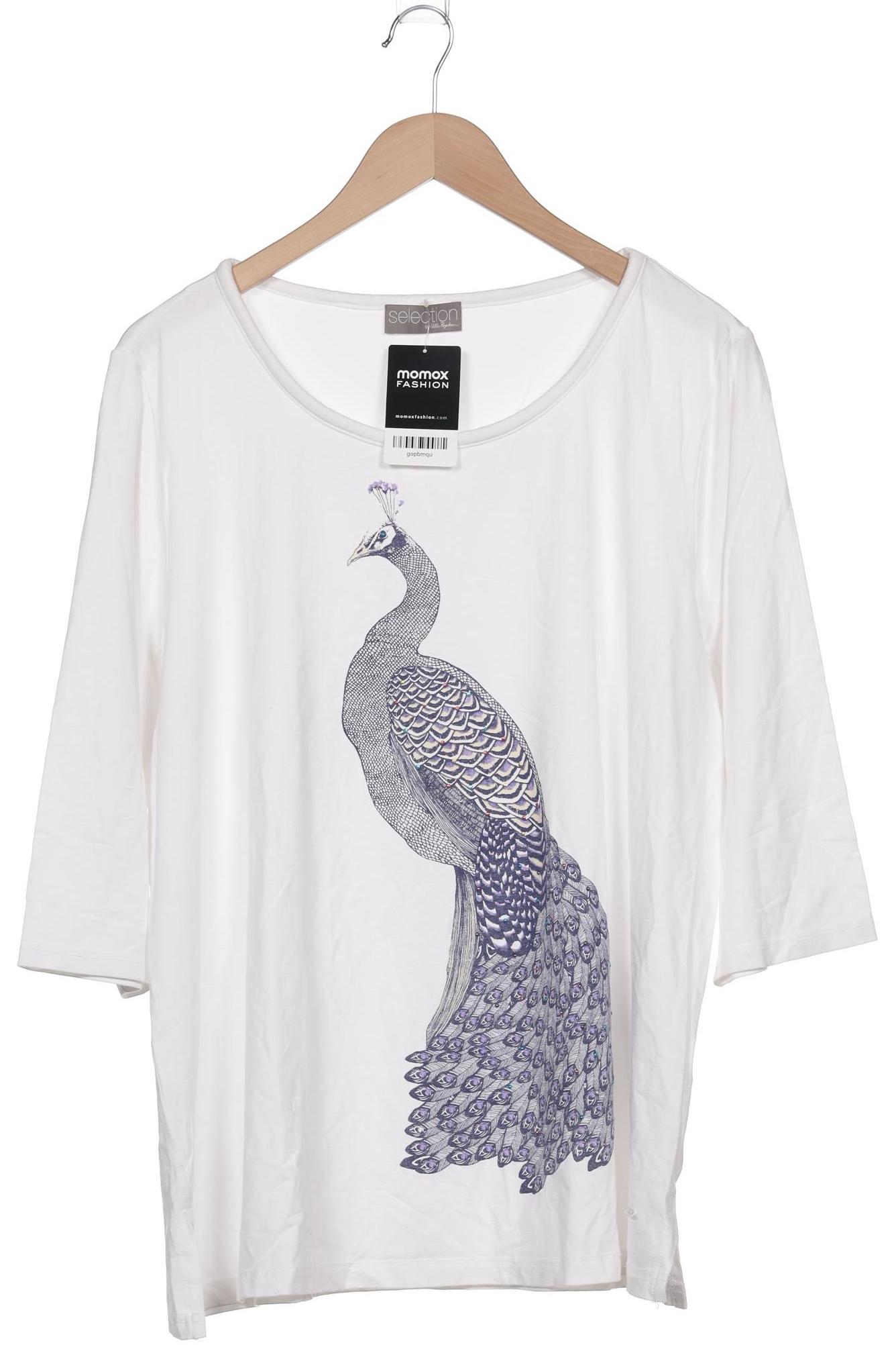 

Selection by Ulla Popken Damen Langarmshirt, weiß, Gr. 46
