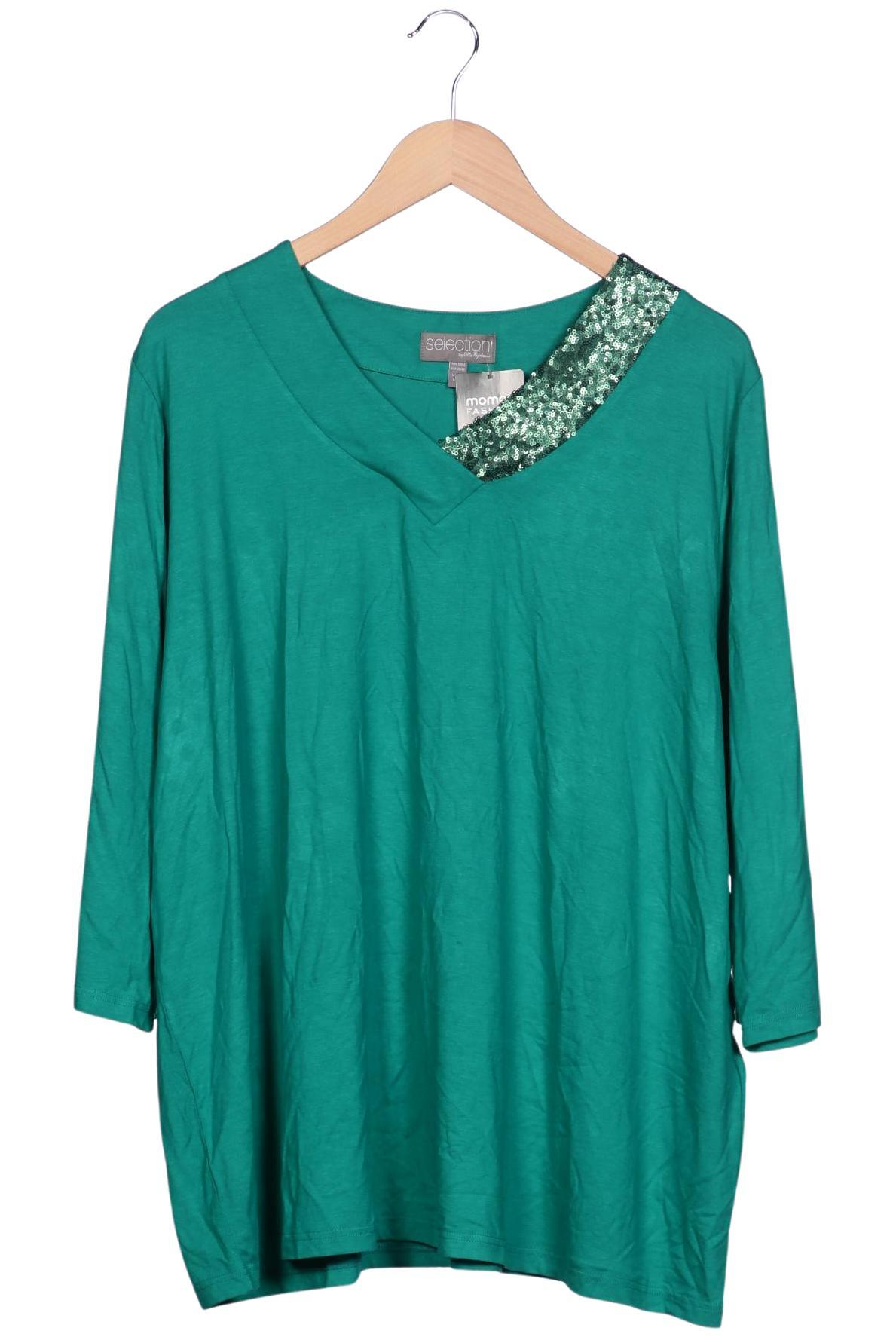 

Selection by Ulla Popken Damen Langarmshirt, grün, Gr. 50