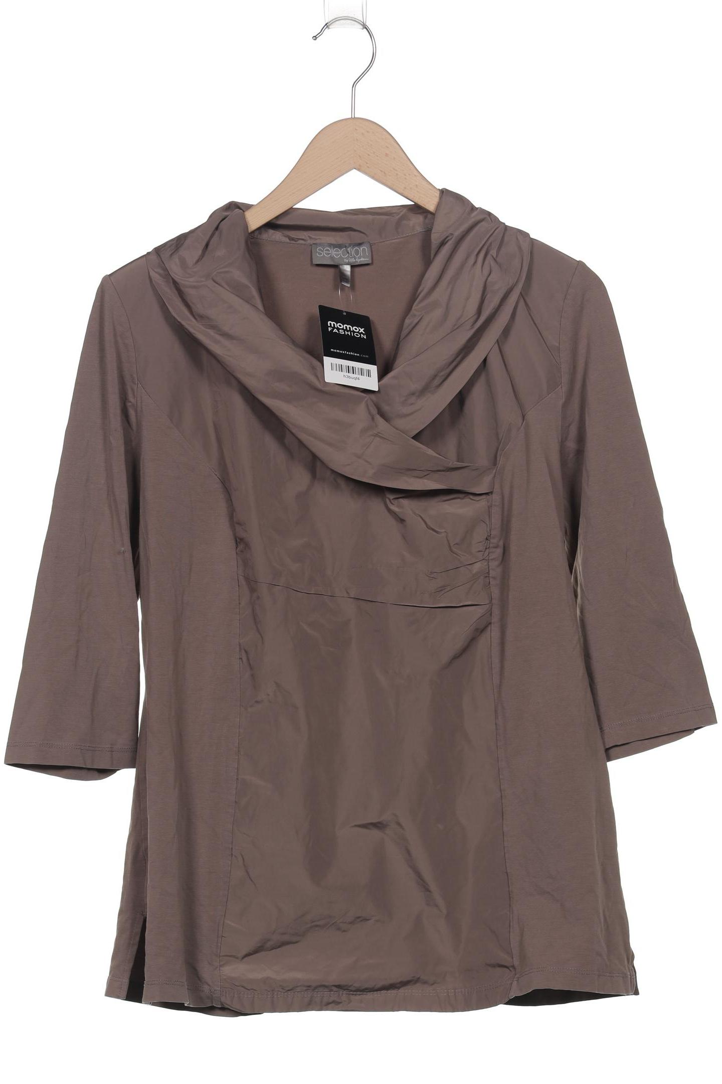 

Selection by Ulla Popken Damen Langarmshirt, braun, Gr. 46
