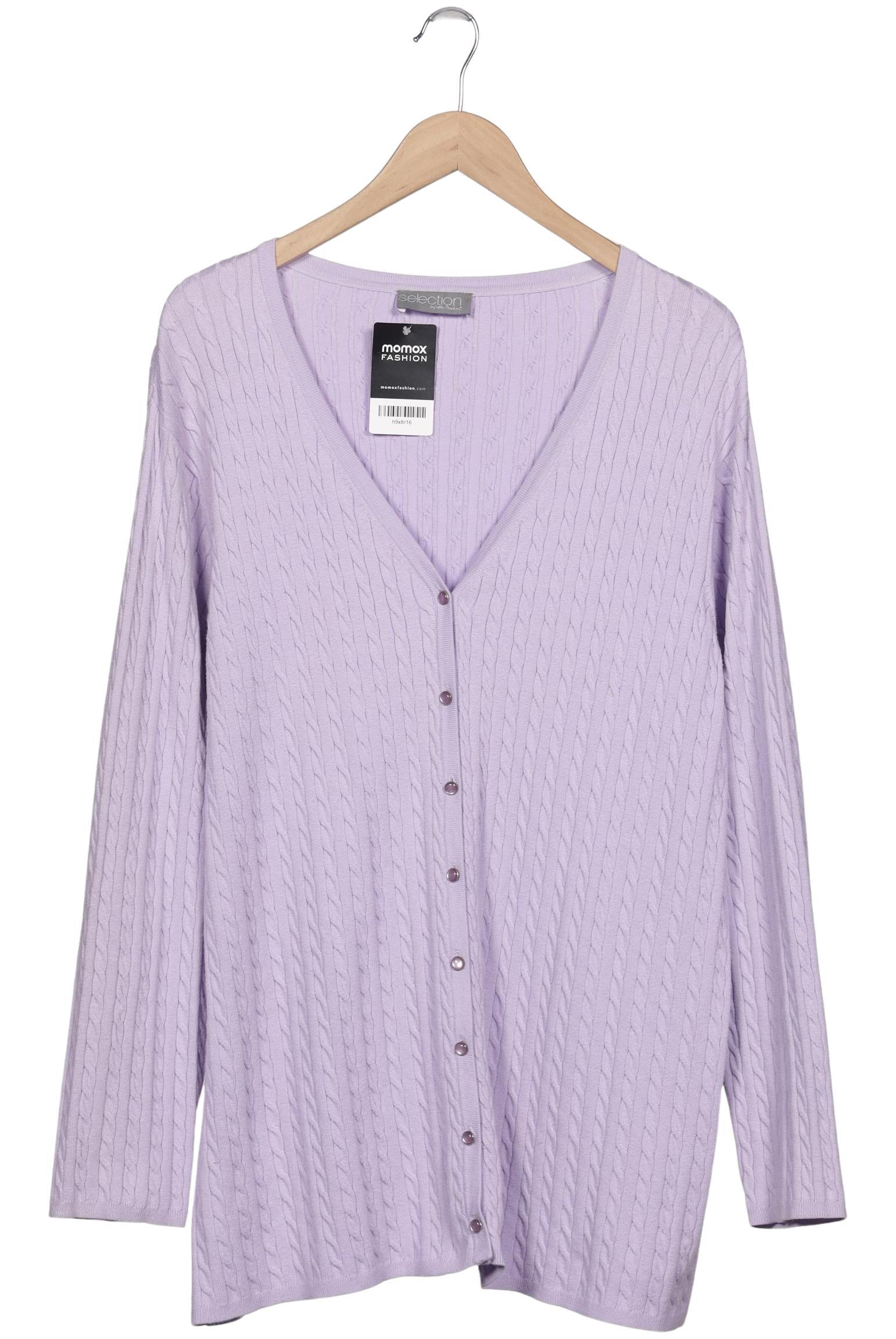 

Selection by Ulla Popken Damen Strickjacke, flieder, Gr. 46