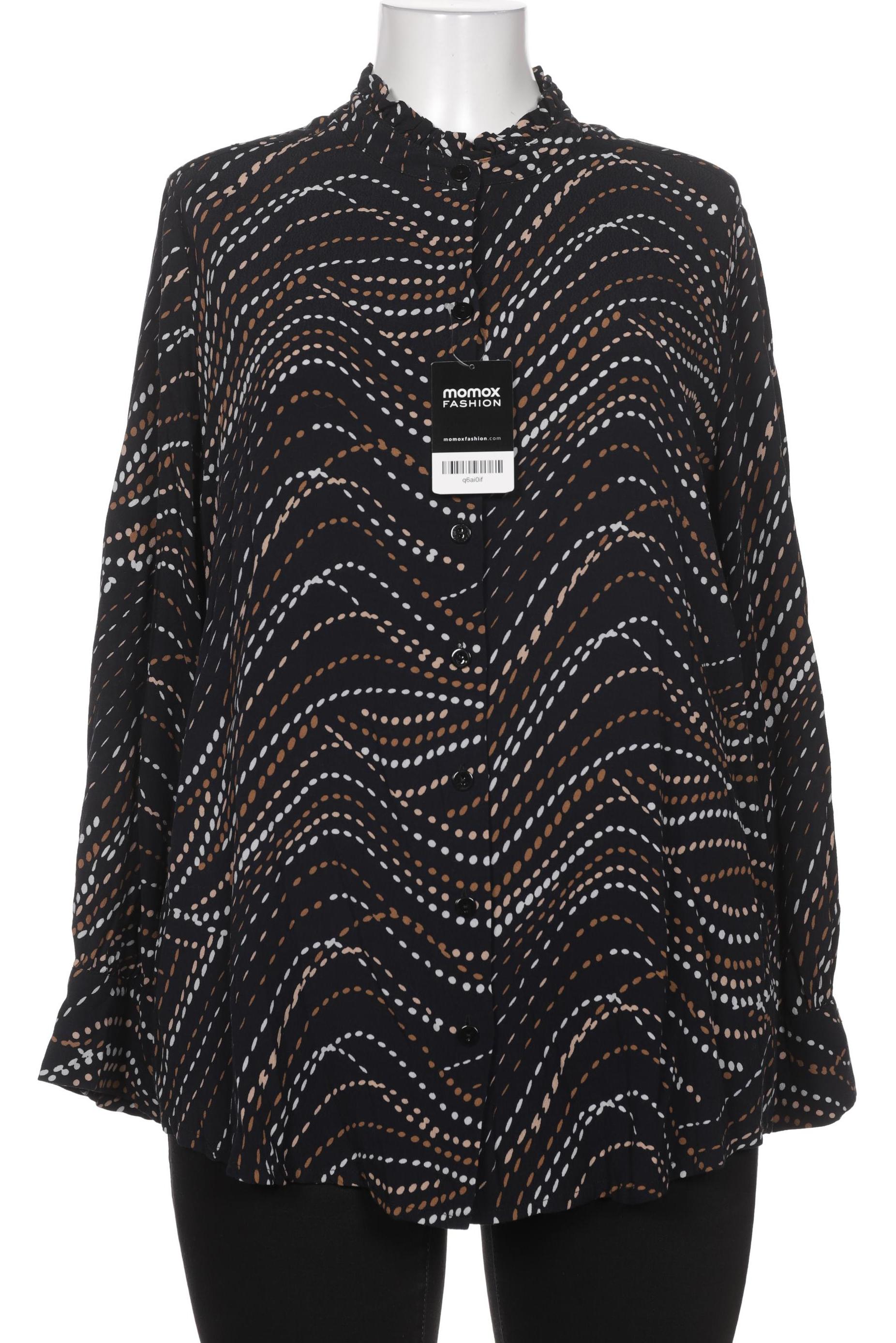 

Selection by Ulla Popken Damen Bluse, marineblau, Gr. 46