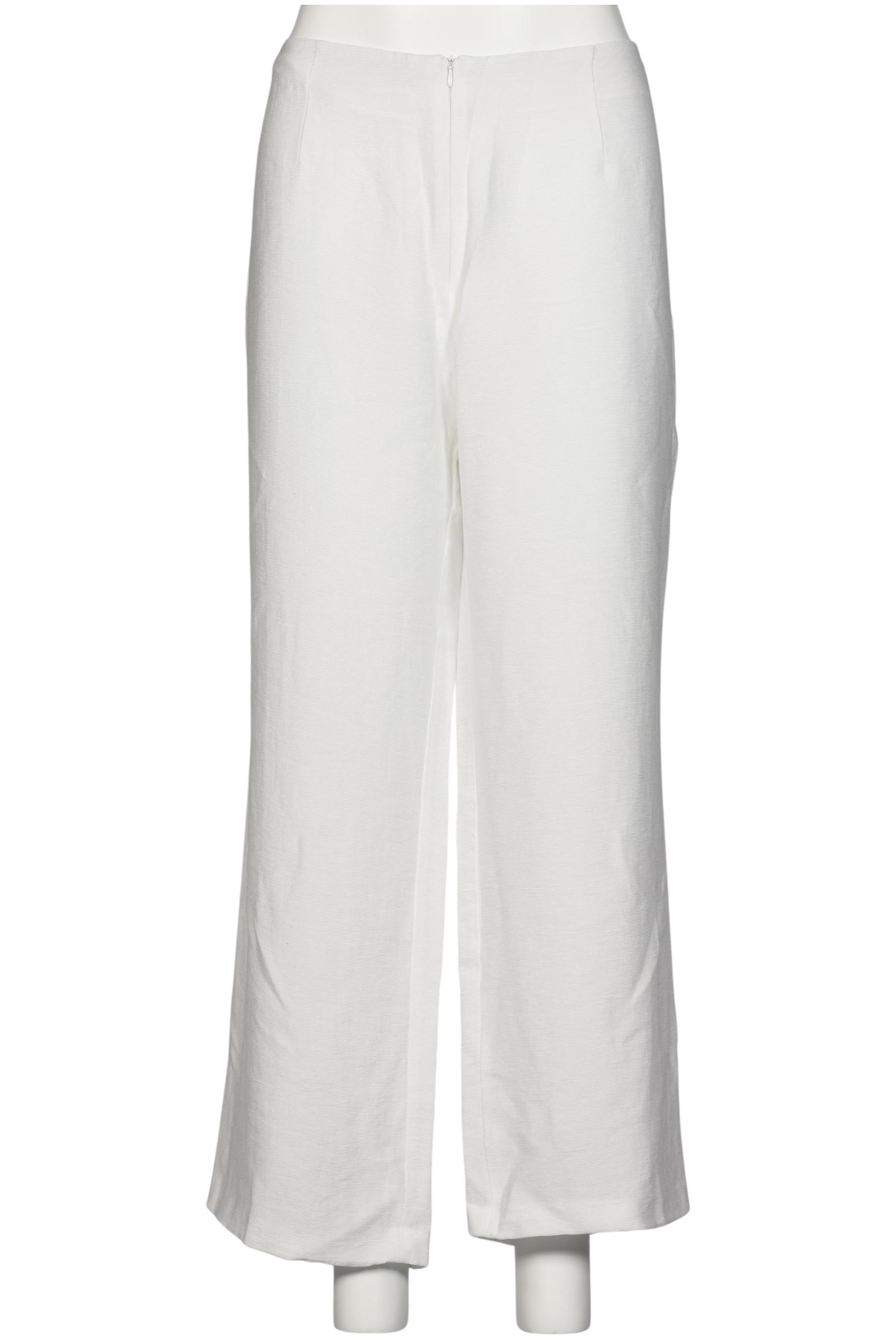 

Selection by Ulla Popken Damen Stoffhose, weiß, Gr. 48