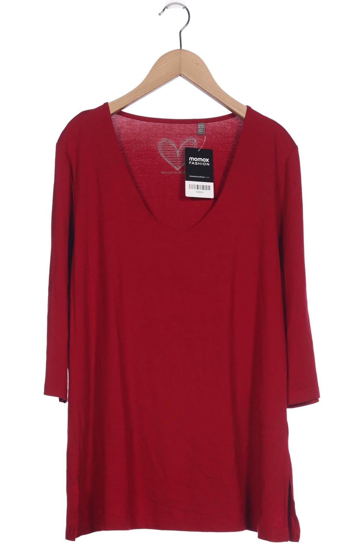

Selection by Ulla Popken Damen Langarmshirt, rot, Gr. 42