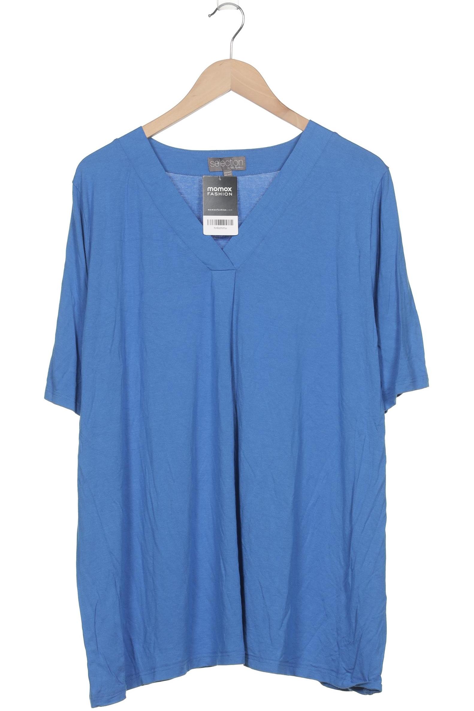 

Selection by Ulla Popken Damen T-Shirt, blau, Gr. 46