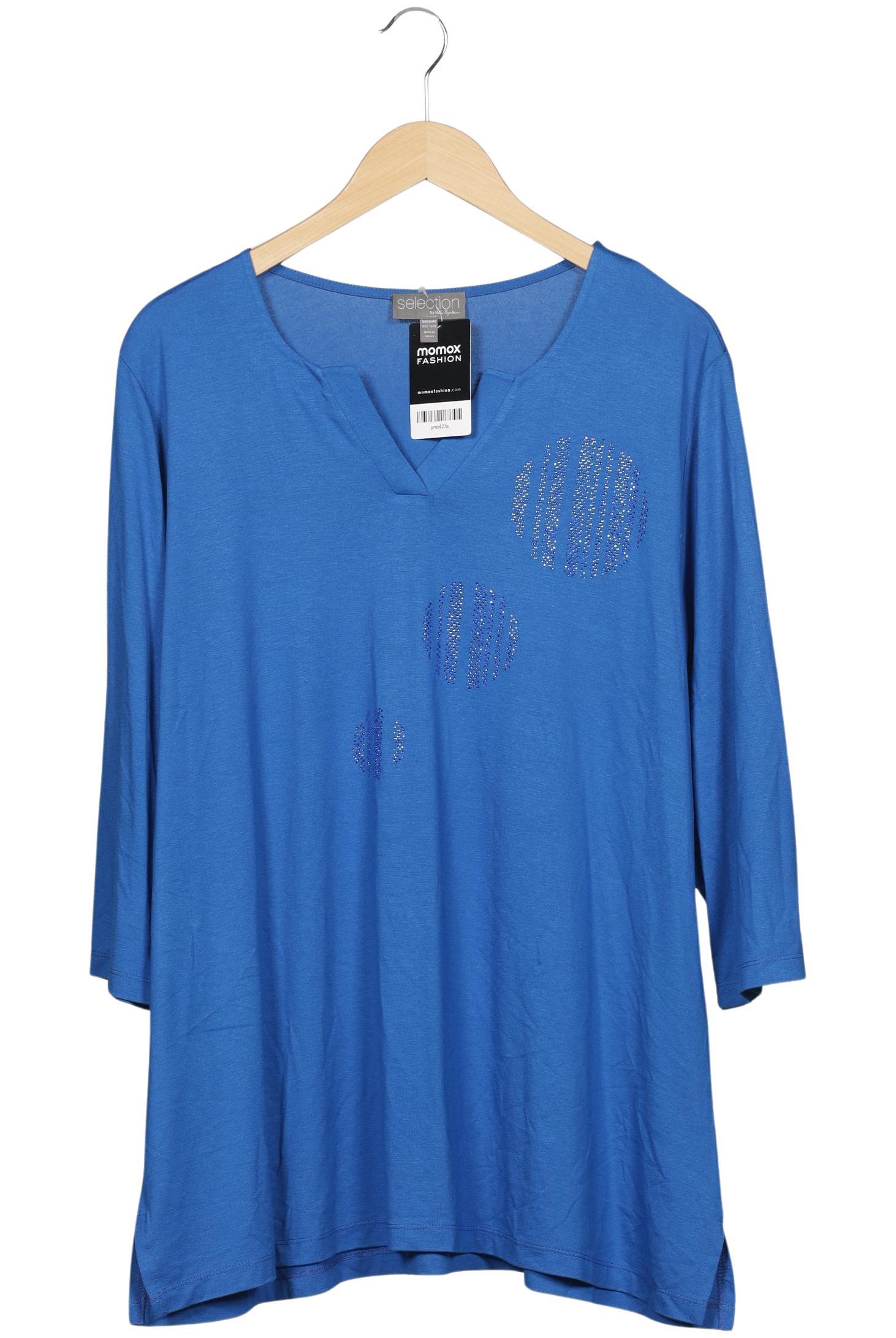 

Selection by Ulla Popken Damen Langarmshirt, blau, Gr. 46