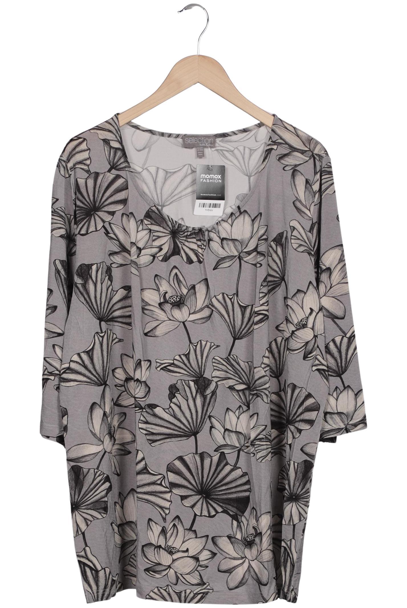 

Selection by Ulla Popken Damen T-Shirt, grau, Gr. 50