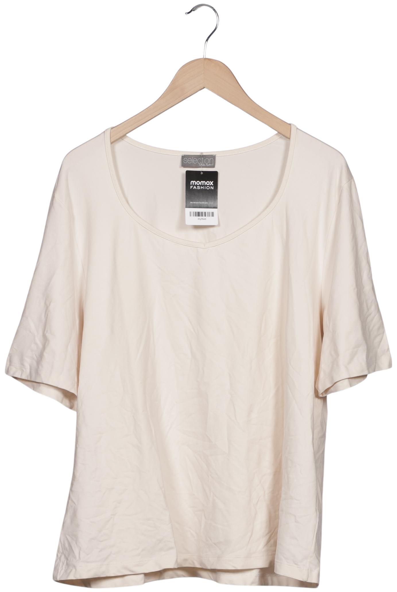 

Selection by Ulla Popken Damen T-Shirt, cremeweiß, Gr. 50